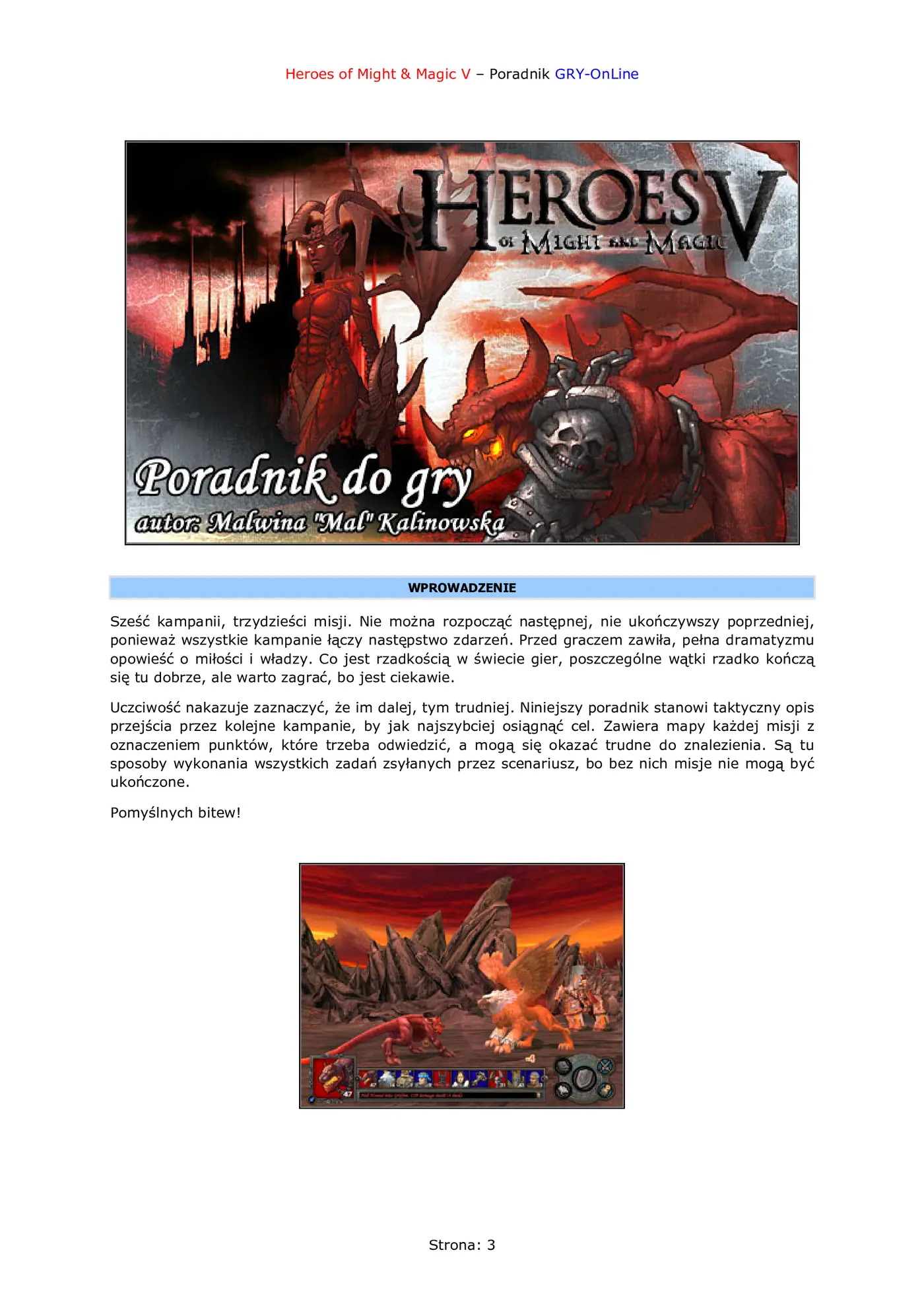 Fragment „Heroes of Might Magic V - poradnik do gry” — strona 4 z 8