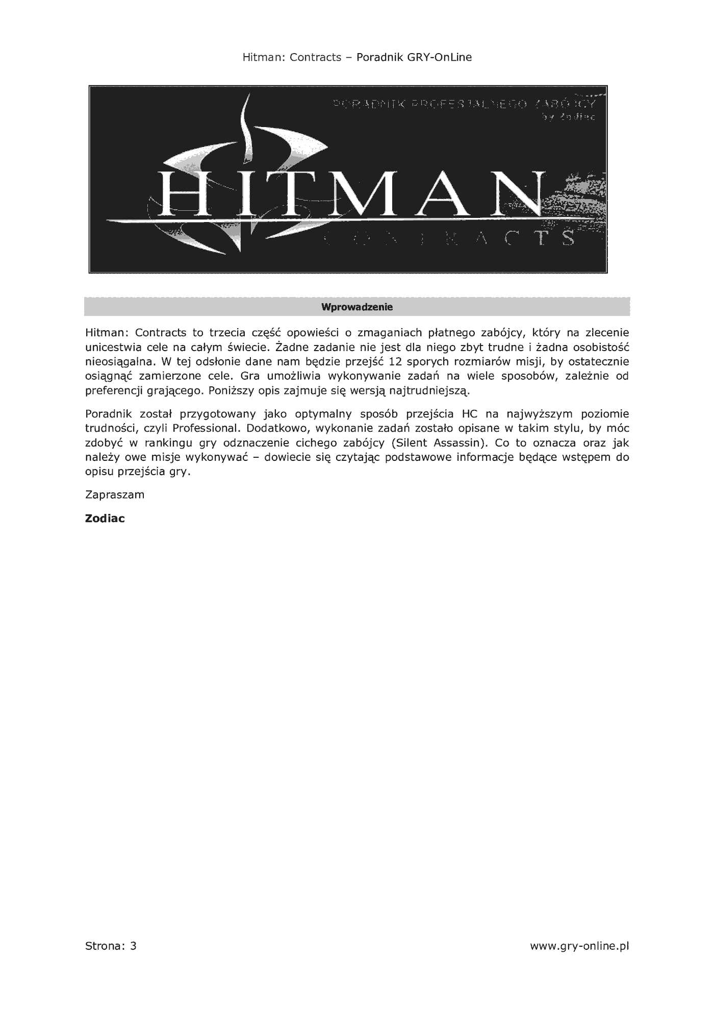 Fragment „Hitman: Kontrakty - poradnik do gry” — strona 4 z 8