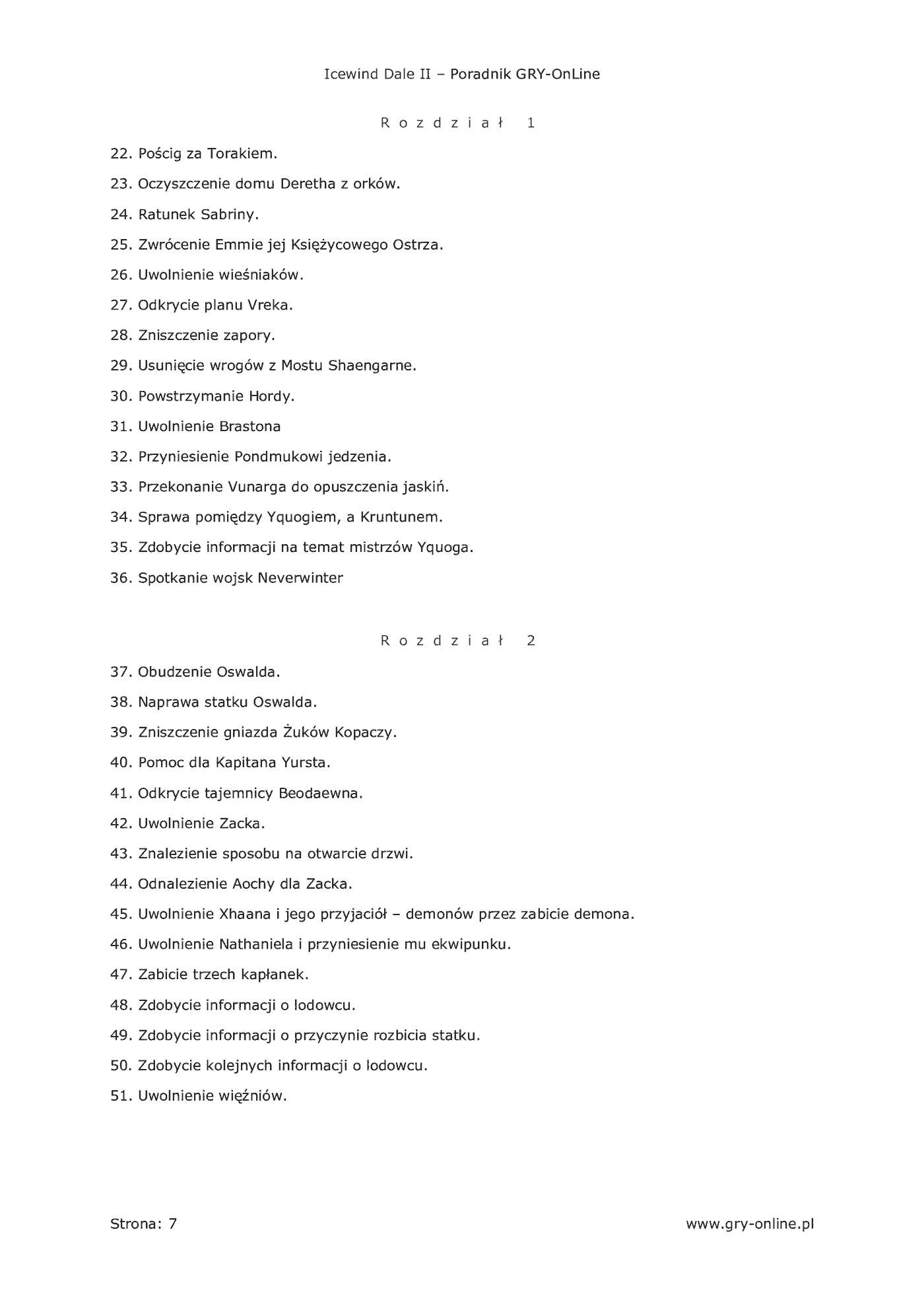 Fragment „Icewind Dale II - poradnik do gry” — strona 8 z 8