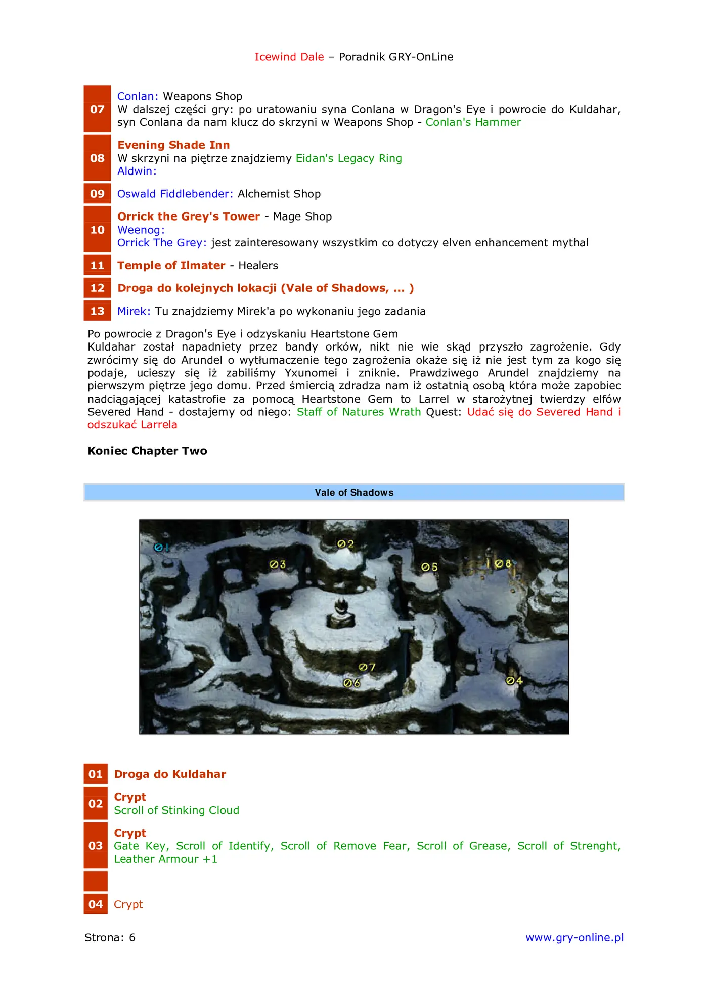 Fragment „Icewind Dale - poradnik do gry” — strona 7 z 8