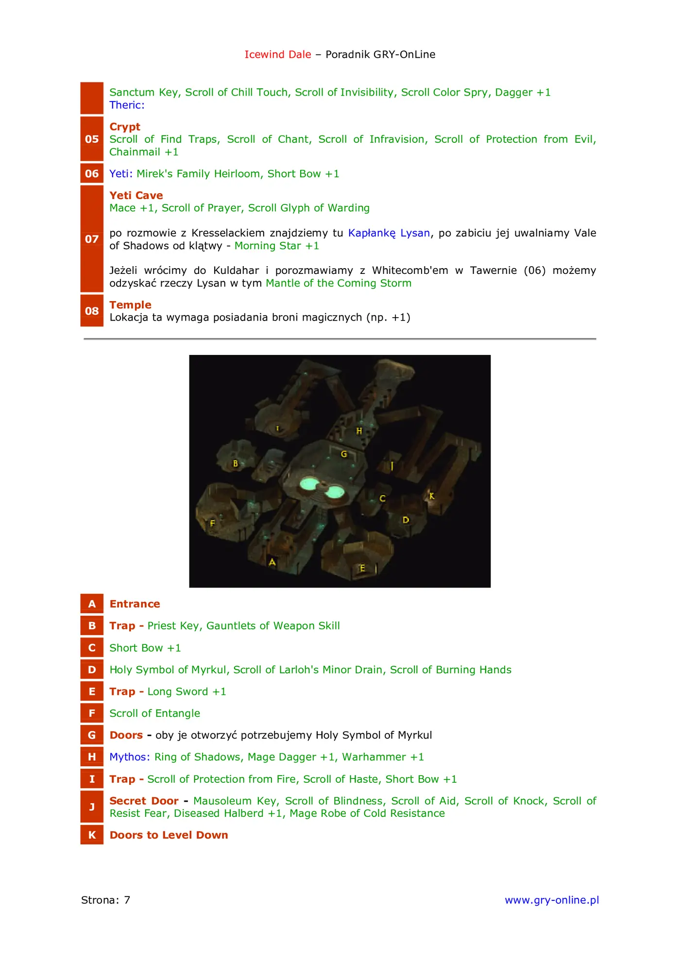 Fragment „Icewind Dale - poradnik do gry” — strona 8 z 8