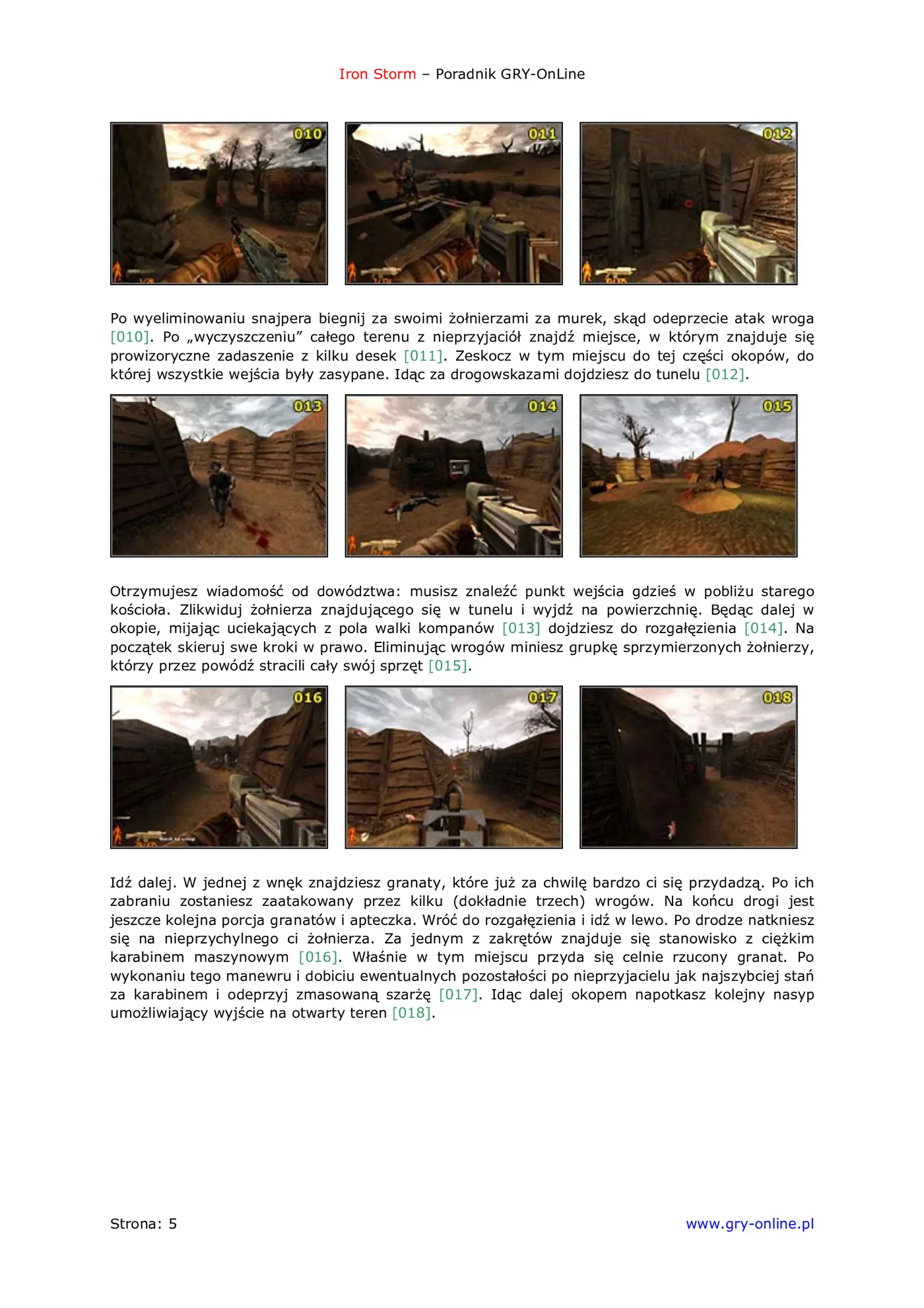 Fragment „Iron Storm - poradnik do gry” — strona 6 z 8