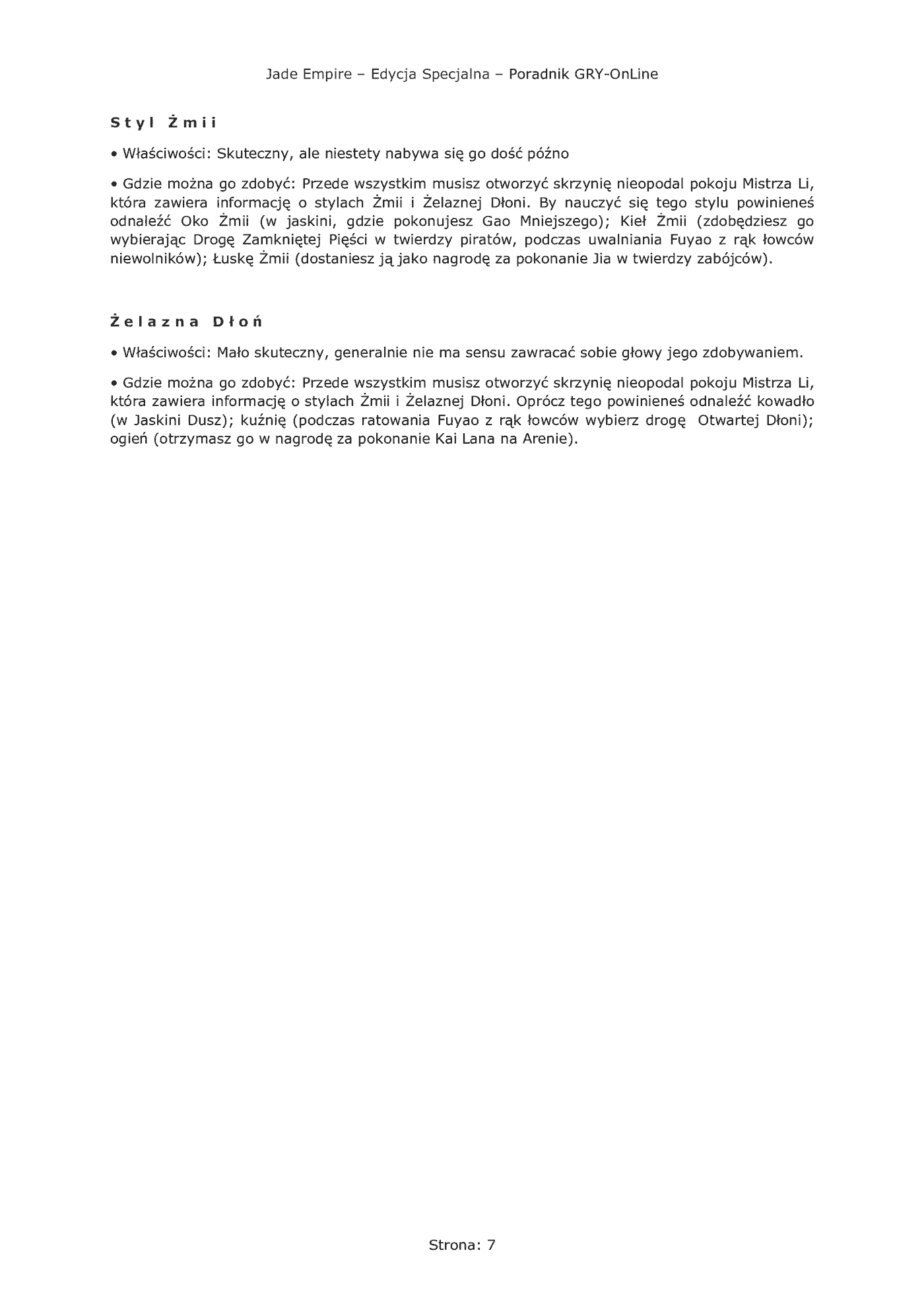 Fragment „Jade Empire: Edycja Specjalna - poradnik do gry” — strona 8 z 8