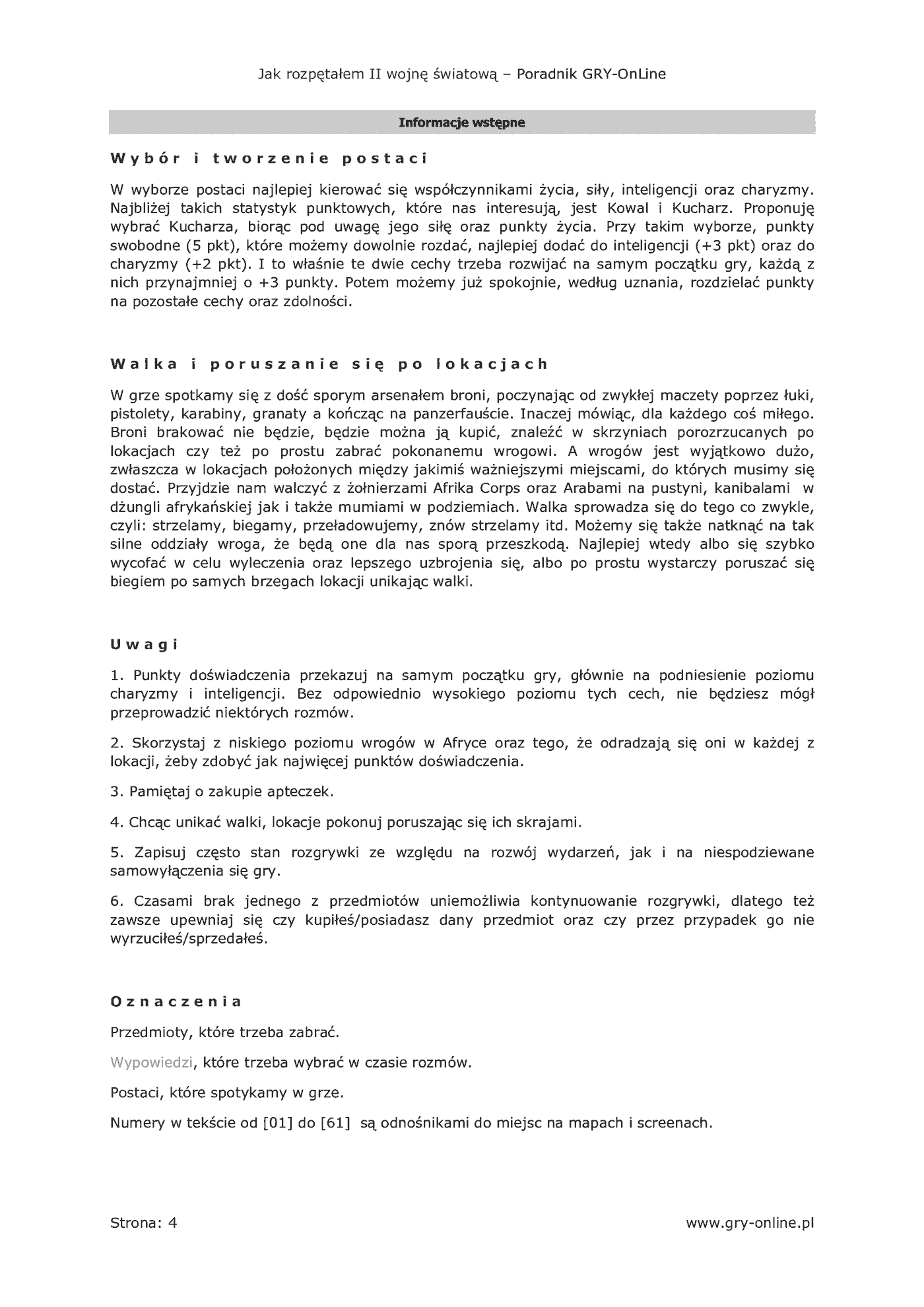 Fragment „Jak rozpętałem II wojnę światową ... - poradnik do gry” — strona 5 z 8