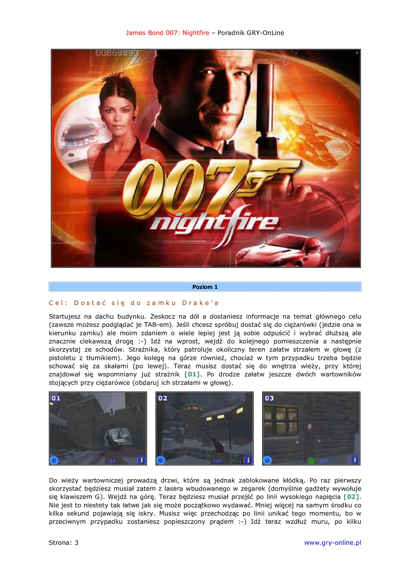 Fragment „James Bond 007: NightFire - poradnik do gry” — strona 4 z 8
