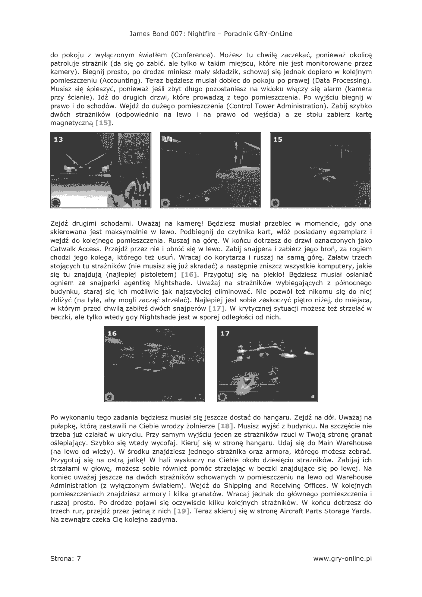 Fragment „James Bond 007: NightFire - poradnik do gry” — strona 8 z 8