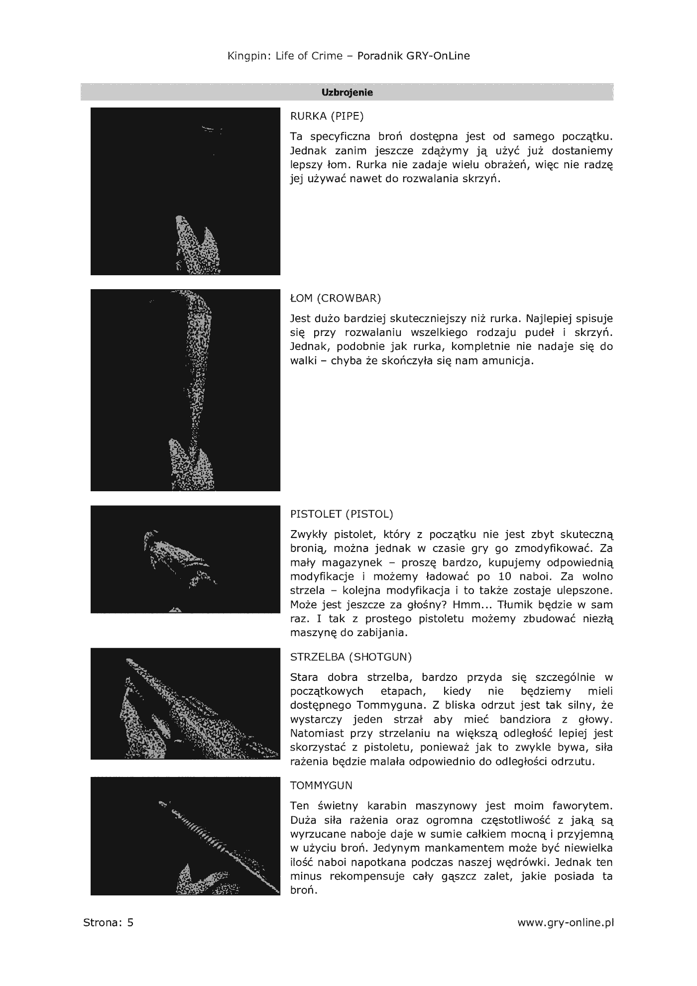 Fragment „Kingpin: Life of Crime - poradnik do gry” — strona 6 z 8