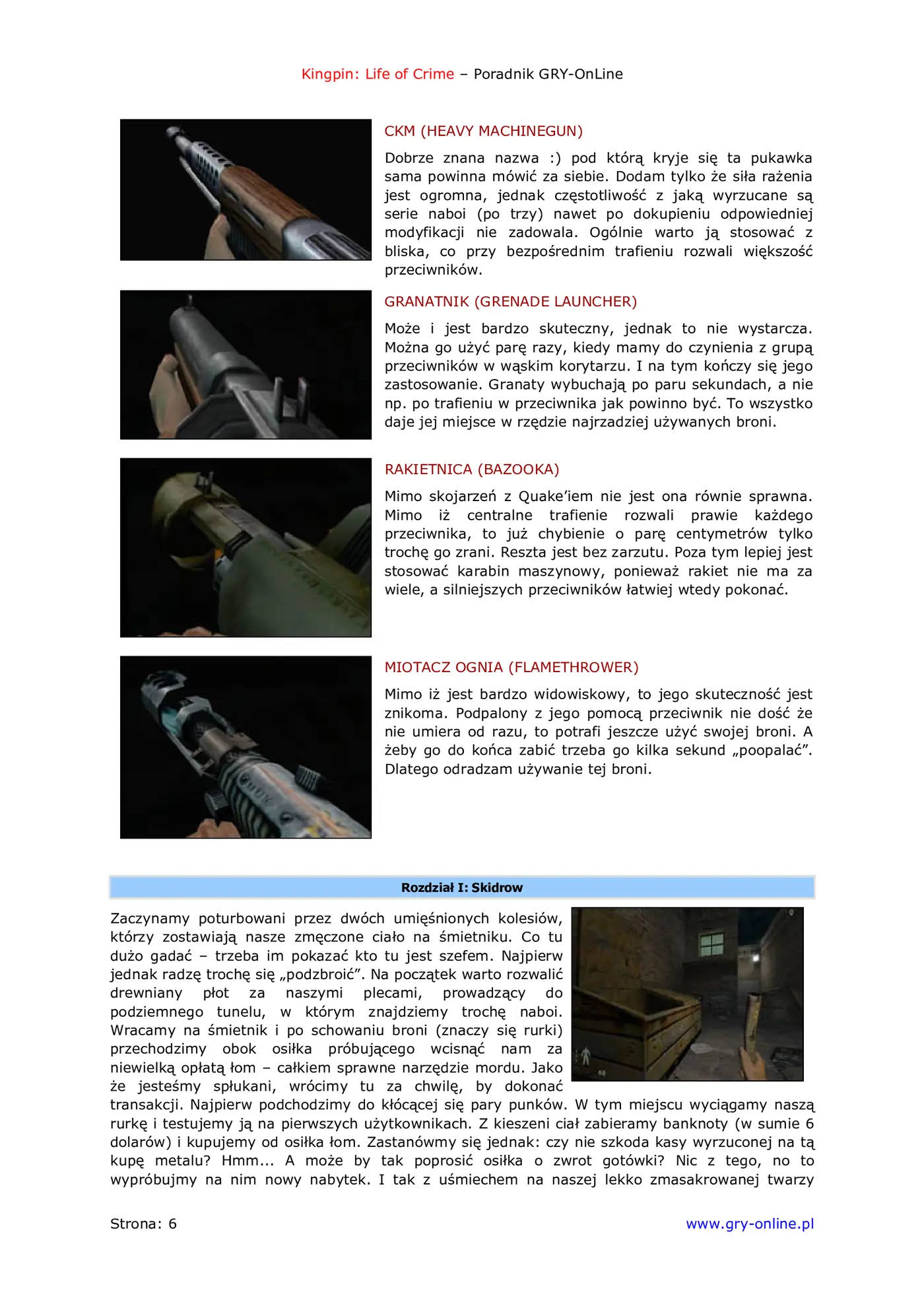 Fragment „Kingpin: Life of Crime - poradnik do gry” — strona 7 z 8