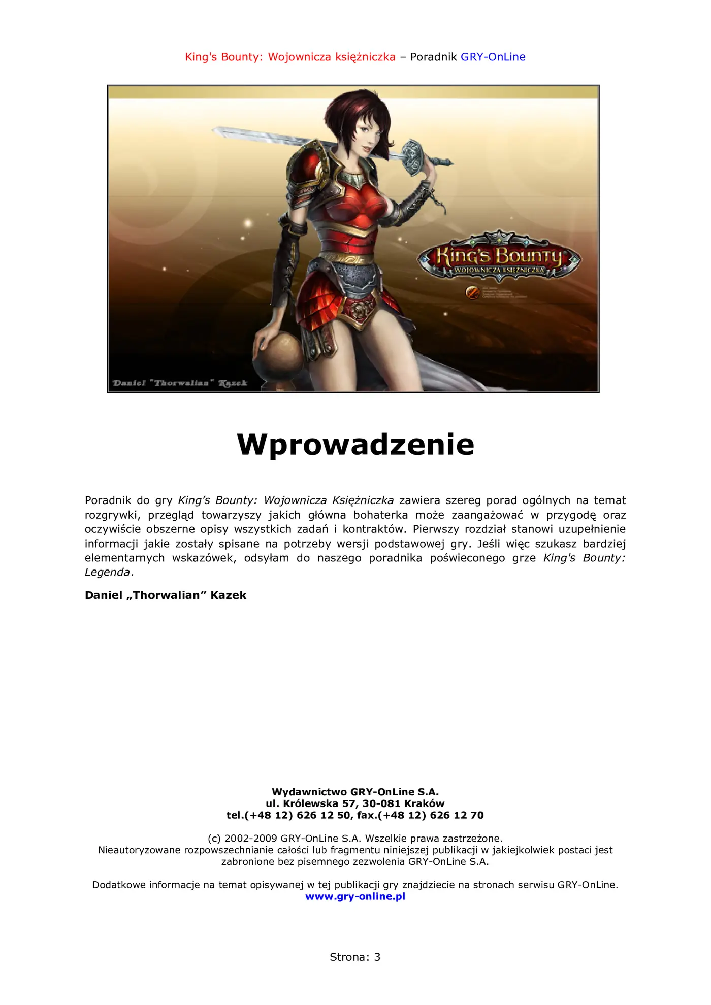 Fragment „King's Bounty: Wojownicza księżniczka - poradnik do gry” — strona 4 z 8