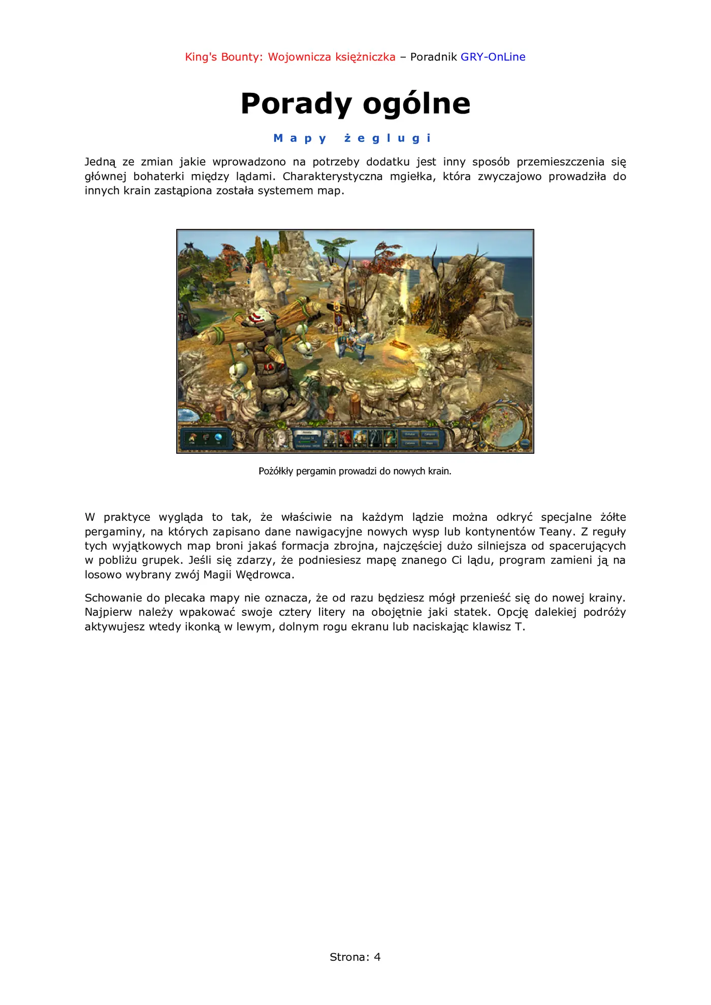 Fragment „King's Bounty: Wojownicza księżniczka - poradnik do gry” — strona 5 z 8
