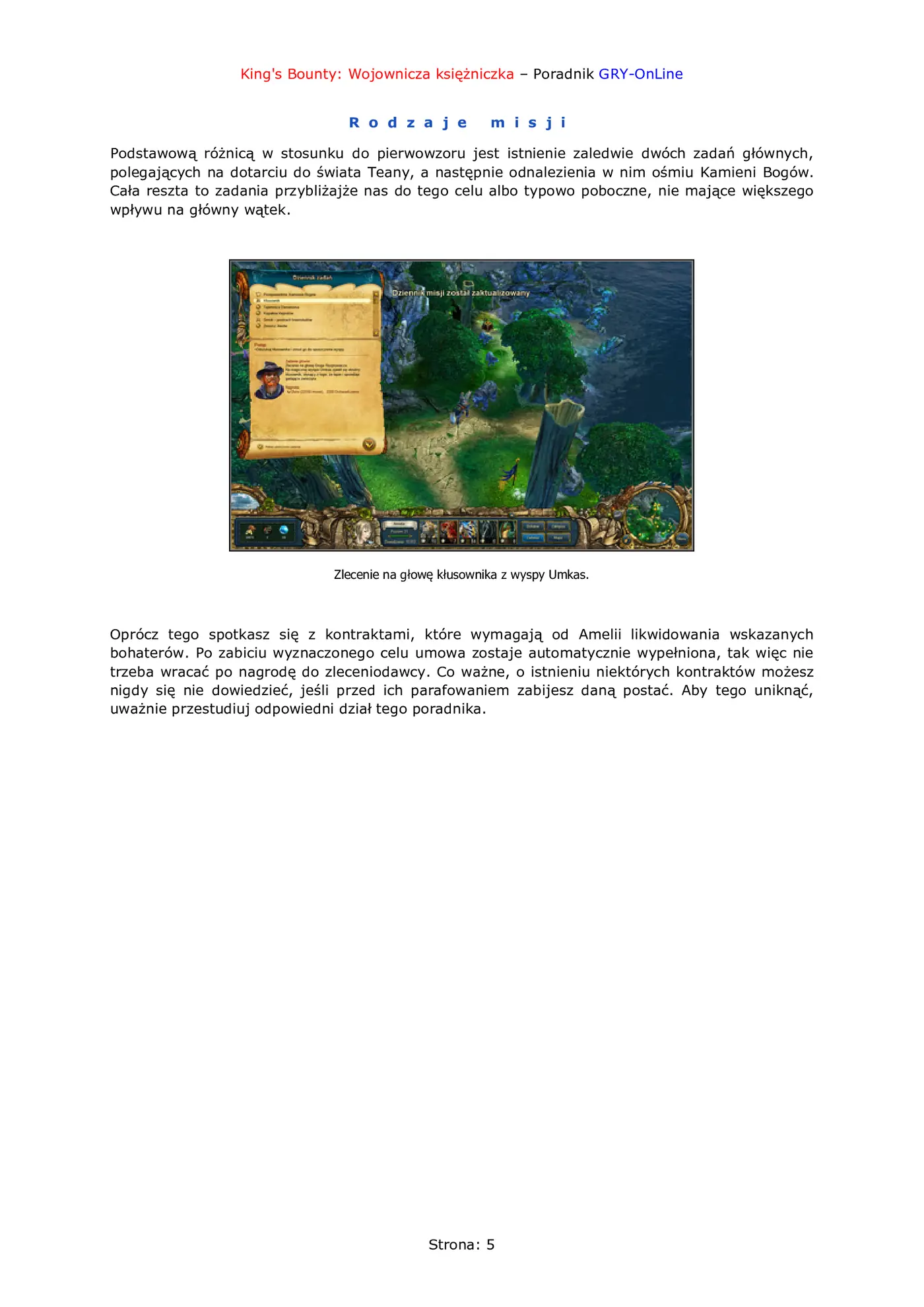 Fragment „King's Bounty: Wojownicza księżniczka - poradnik do gry” — strona 6 z 8