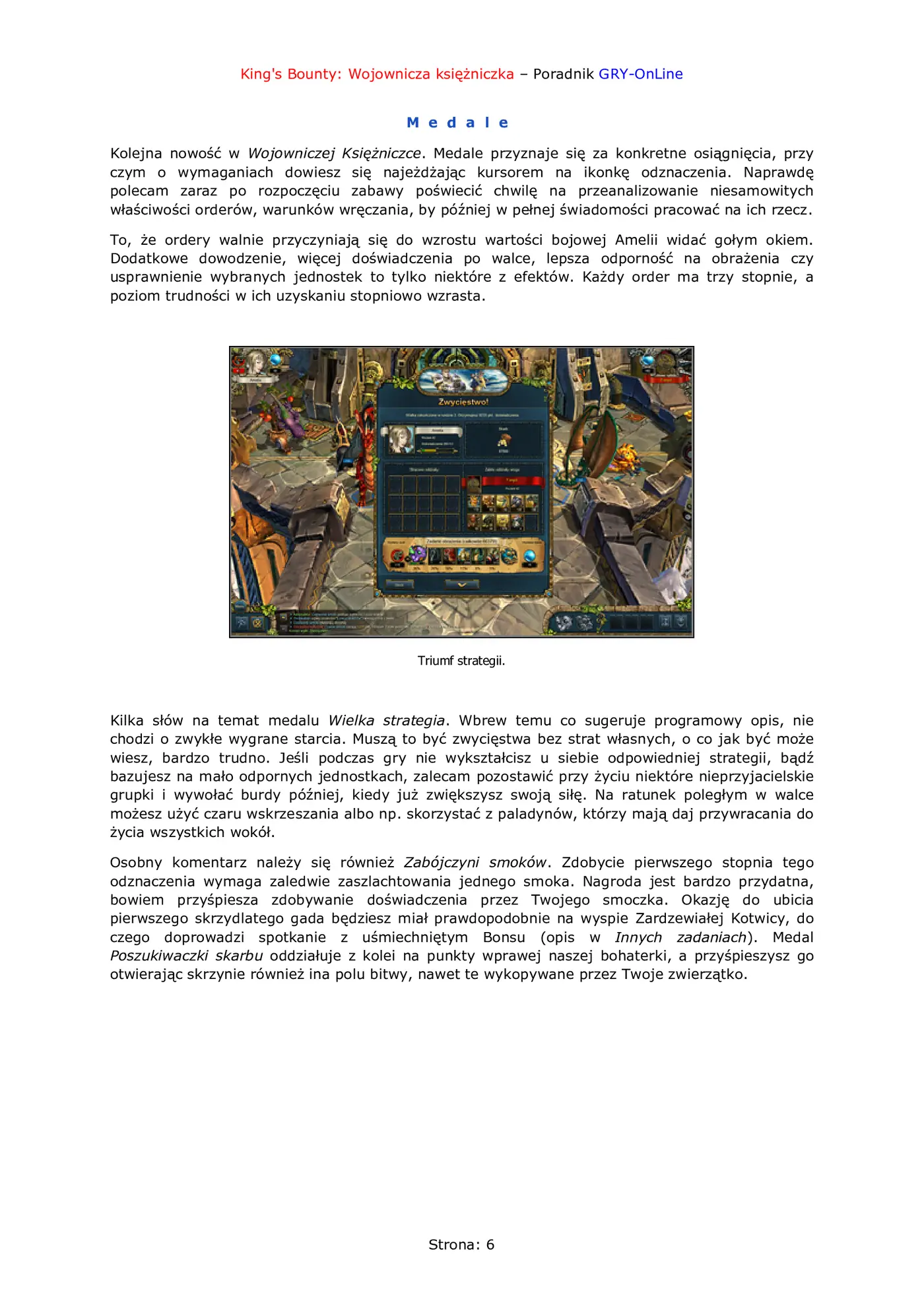 Fragment „King's Bounty: Wojownicza księżniczka - poradnik do gry” — strona 7 z 8