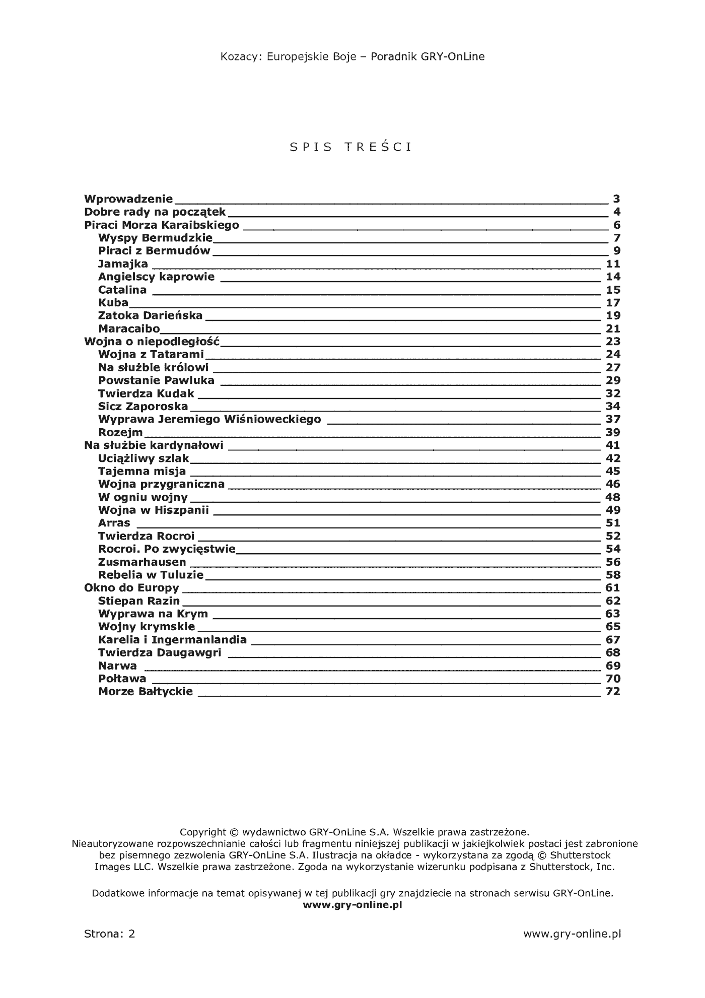 Fragment „Kozacy: Europejskie Boje - poradnik do gry” — strona 3 z 8