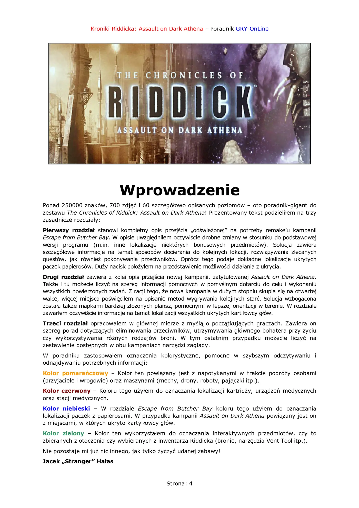 Fragment „Kroniki Riddicka: Assault on Dark Athena - poradnik do gry” — strona 5 z 8