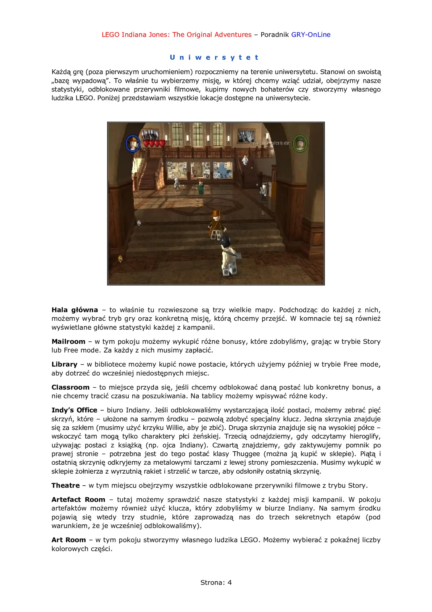 Fragment „LEGO Indiana Jones: The Original Adventures - poradnik do gry” — strona 5 z 8