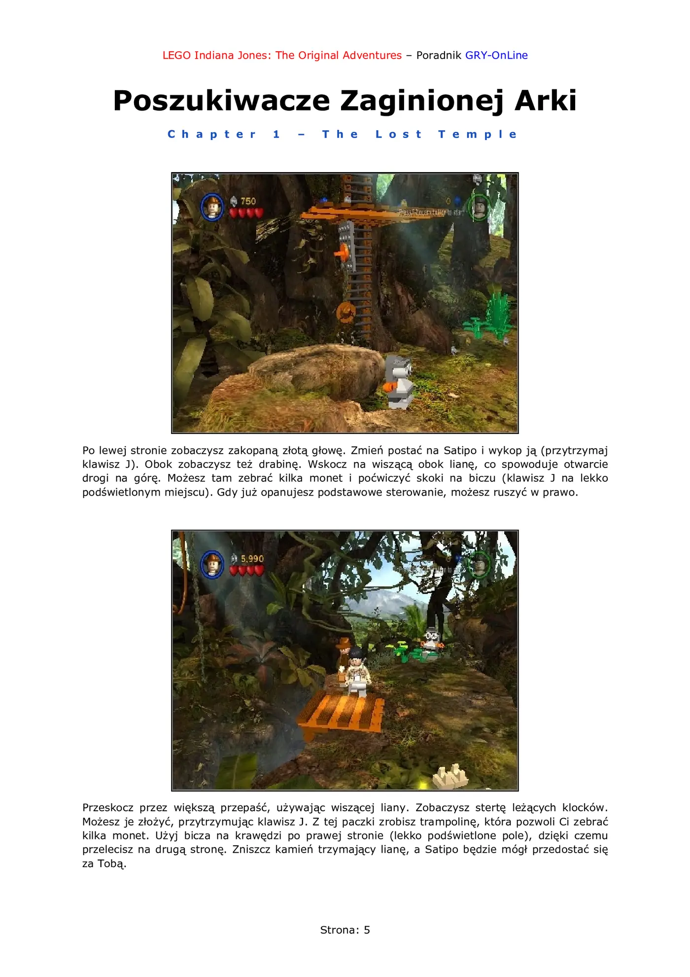 Fragment „LEGO Indiana Jones: The Original Adventures - poradnik do gry” — strona 6 z 8
