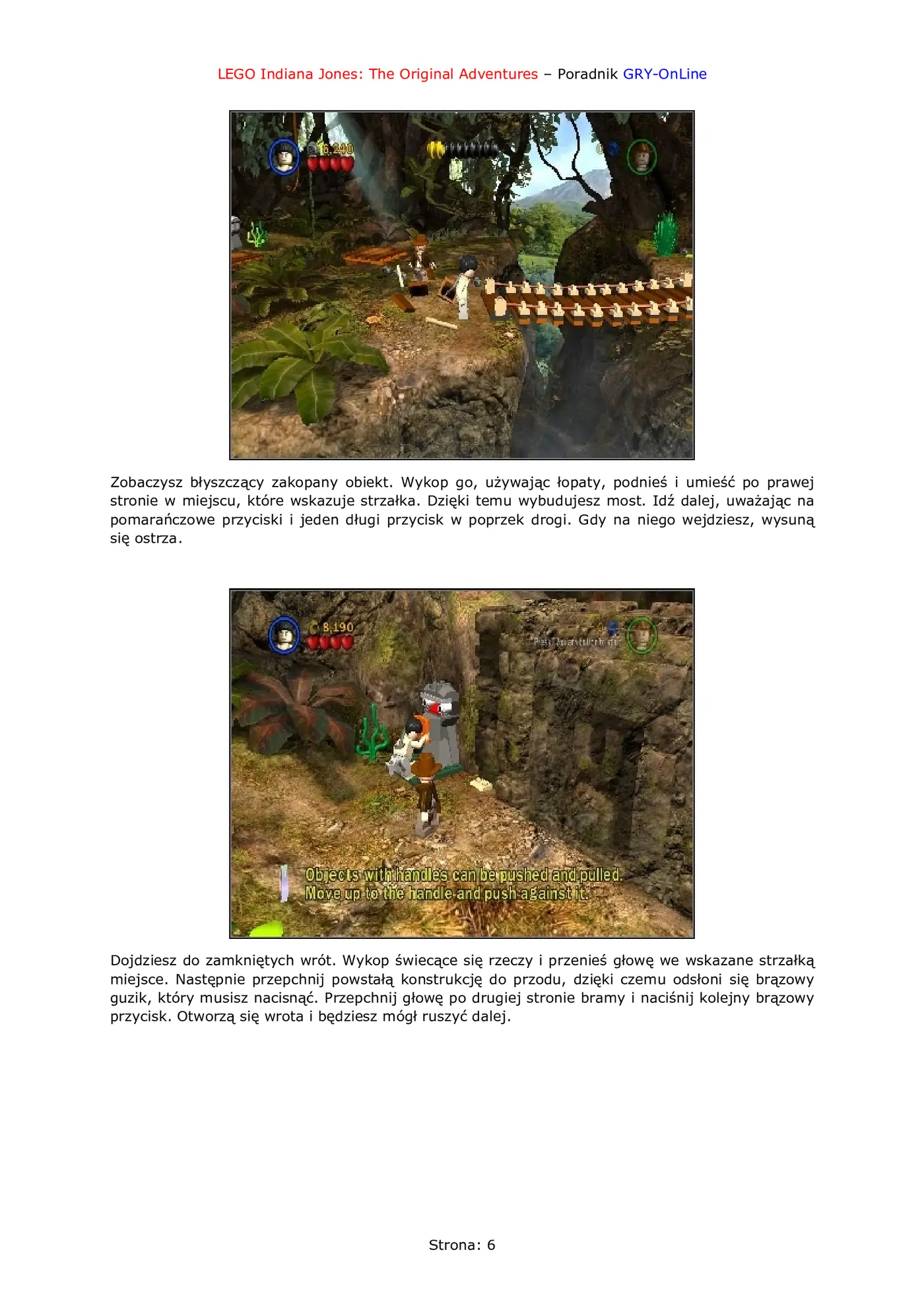 Fragment „LEGO Indiana Jones: The Original Adventures - poradnik do gry” — strona 7 z 8