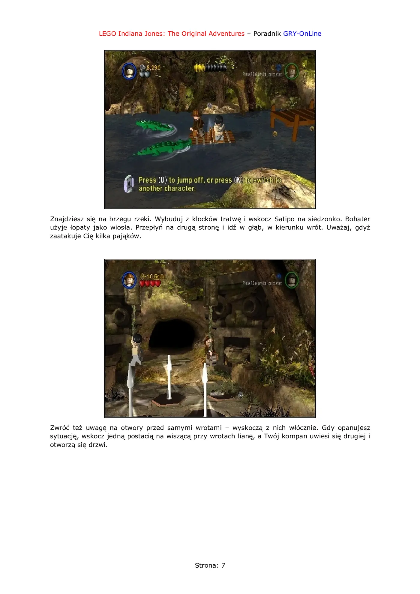 Fragment „LEGO Indiana Jones: The Original Adventures - poradnik do gry” — strona 8 z 8