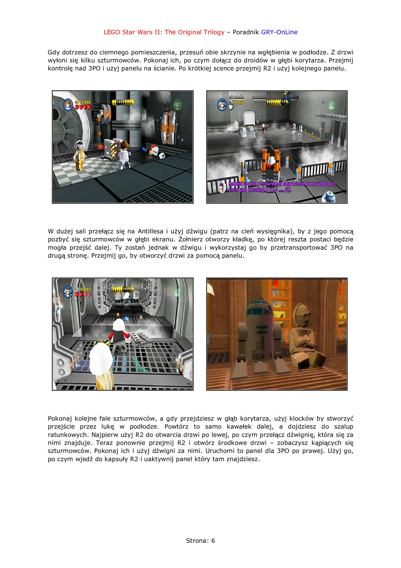 Fragment „LEGO Star Wars II: The Original Trilogy - poradnik do gry” — strona 7 z 8