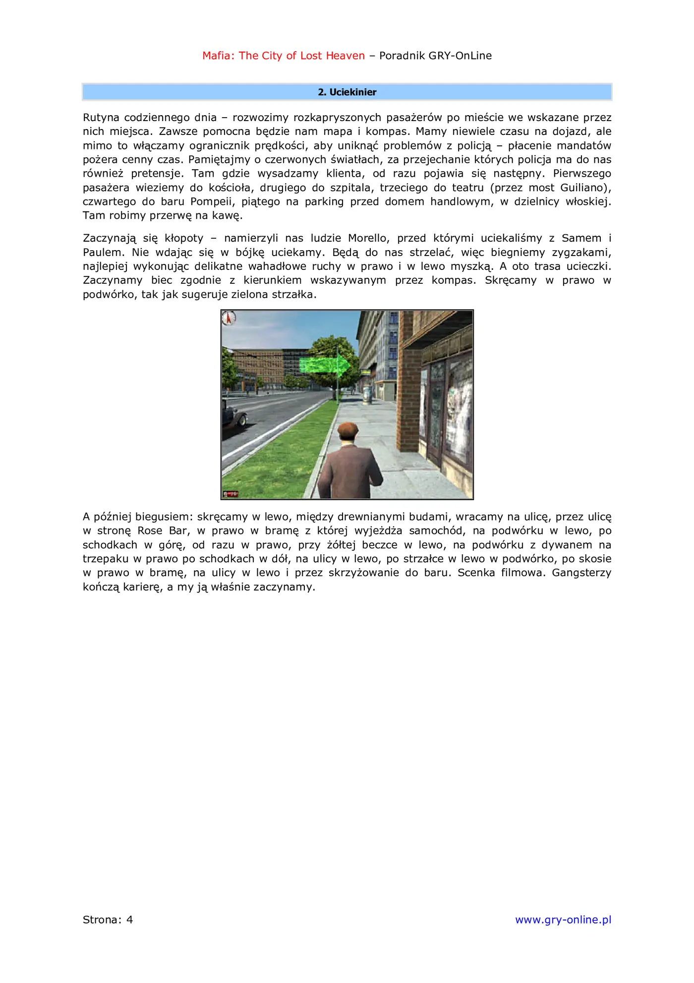 Fragment „Mafia: The City of Lost Heaven - poradnik do gry” — strona 5 z 8