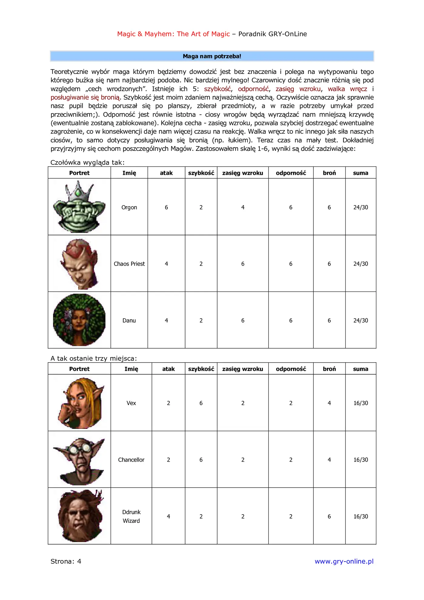 Fragment „Magic Mayhem: The Art of Magic - poradnik do gry” — strona 5 z 8
