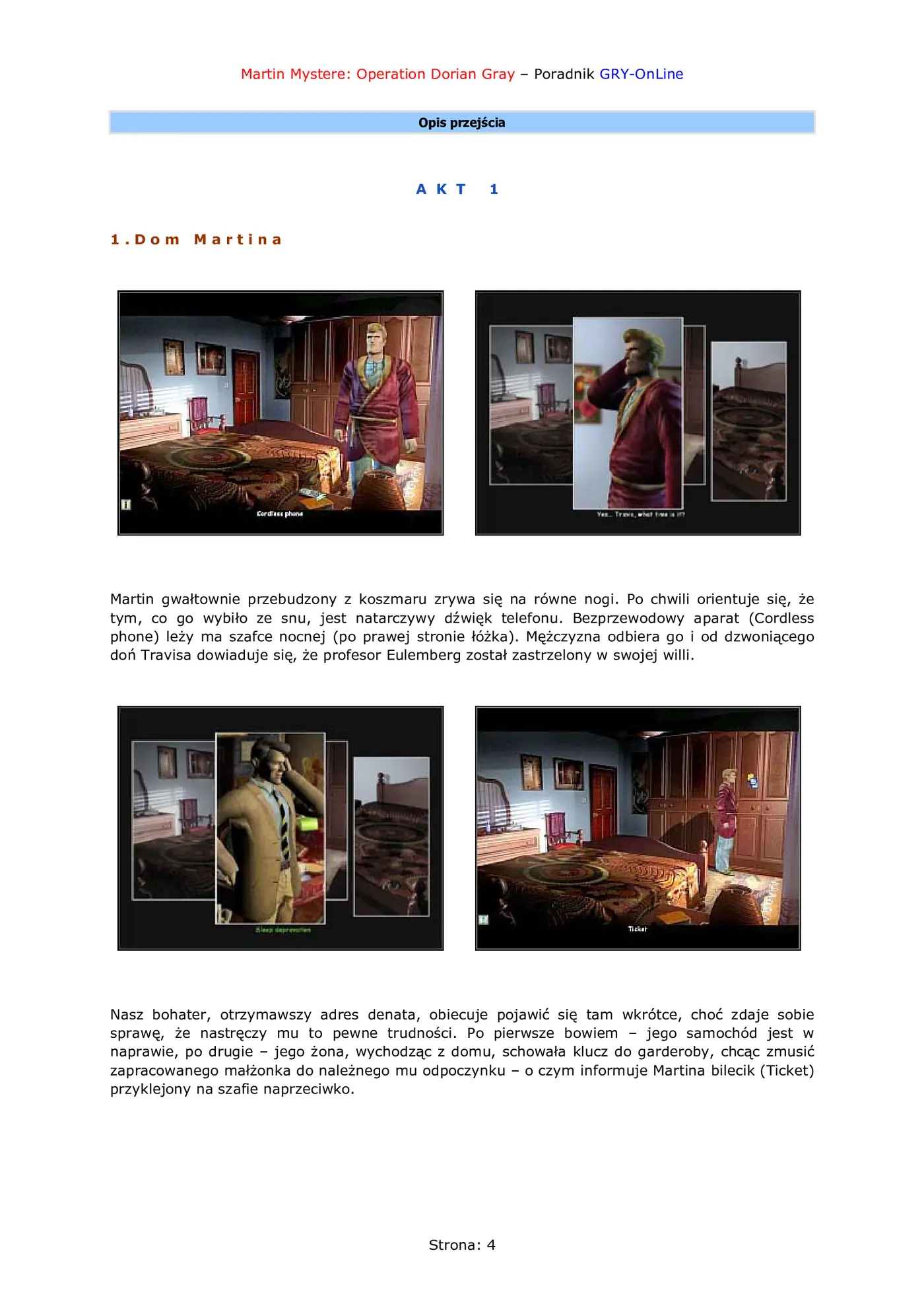 Fragment „Martin Mystere: Operation Dorian Gray - poradnik do gry” — strona 5 z 8