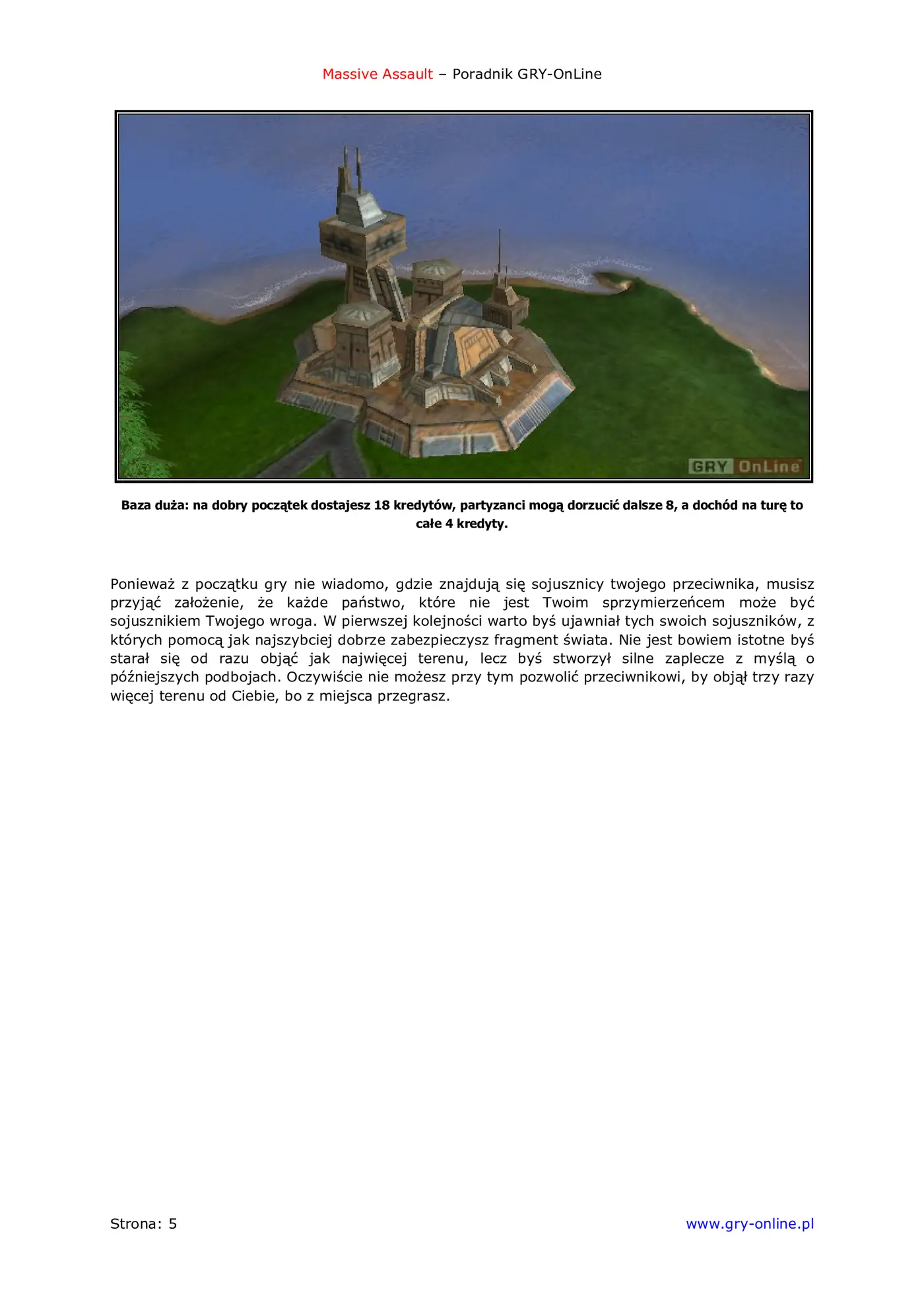 Fragment „Massive Assault - poradnik do gry” — strona 6 z 8