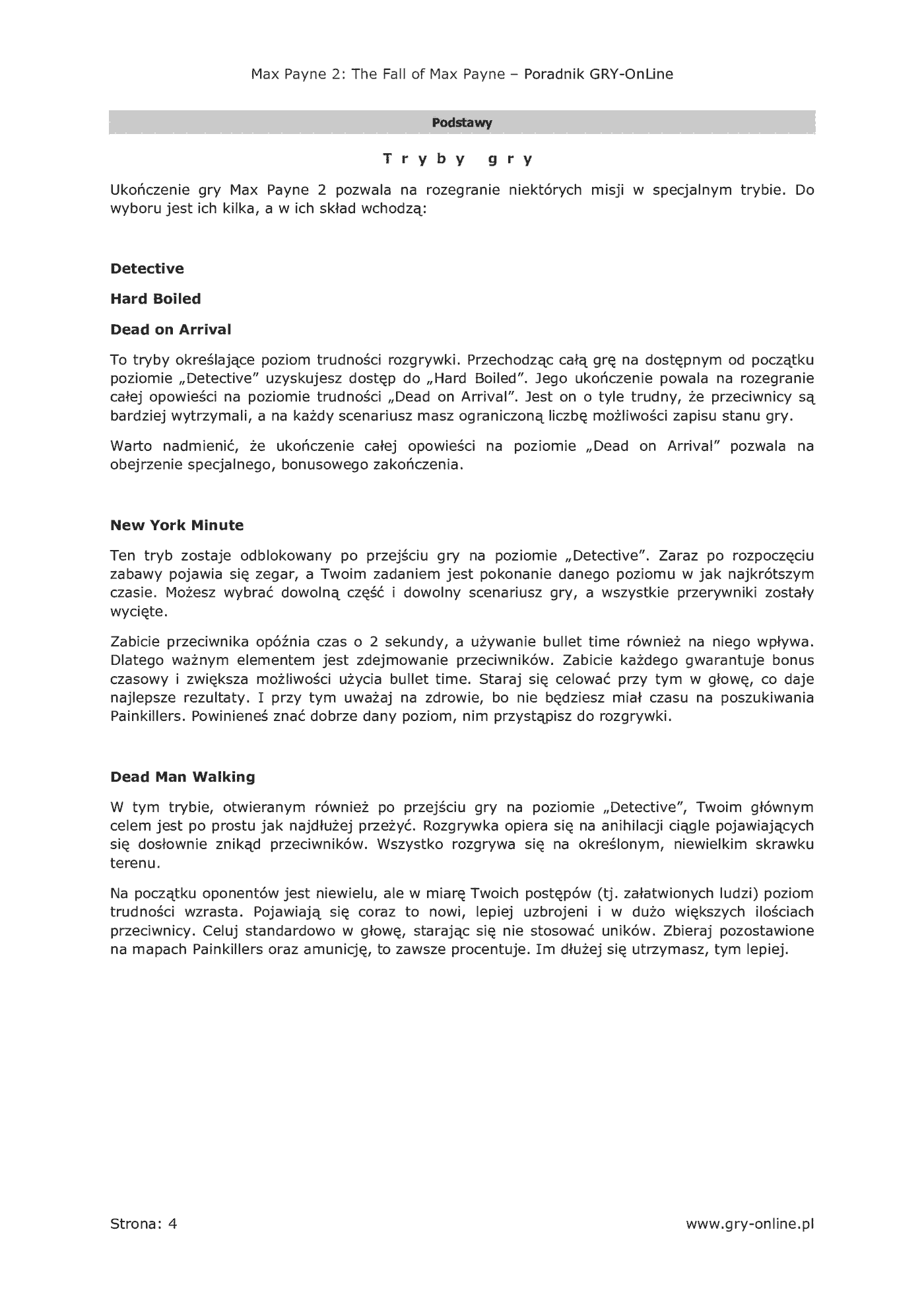 Fragment „Max Payne 2: The Fall Of Max Payne - poradnik do gry” — strona 5 z 8