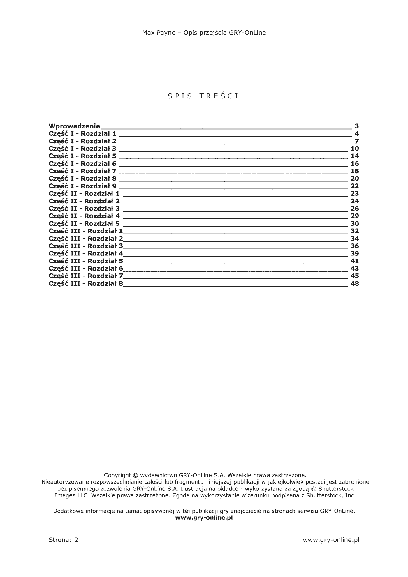 Fragment „Max Payne - poradnik do gry” — strona 3 z 8