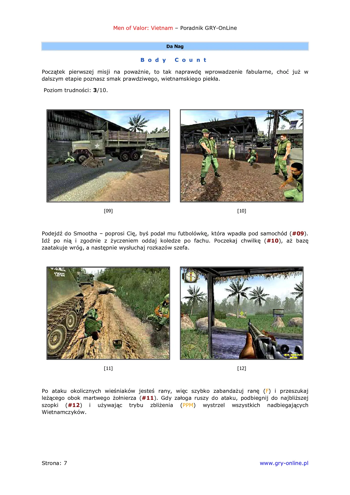 Fragment „Men of Valor: Vietnam - poradnik do gry” — strona 8 z 8
