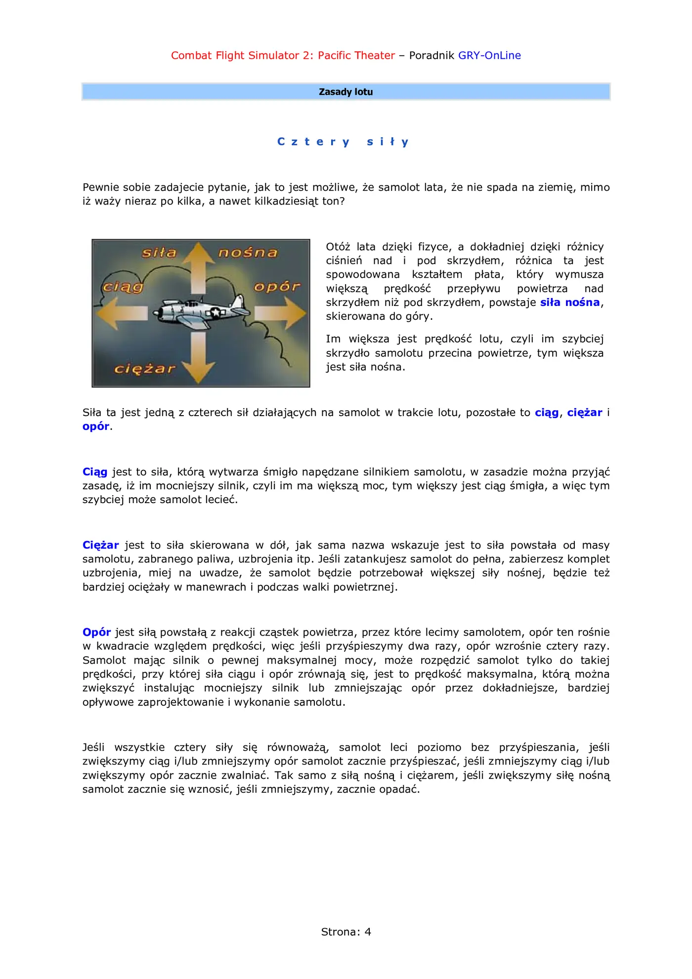 Fragment „Microsoft Combat Flight Simulator 2: WWII Pacific Theater - poradnik do gry” — strona 5 z 8