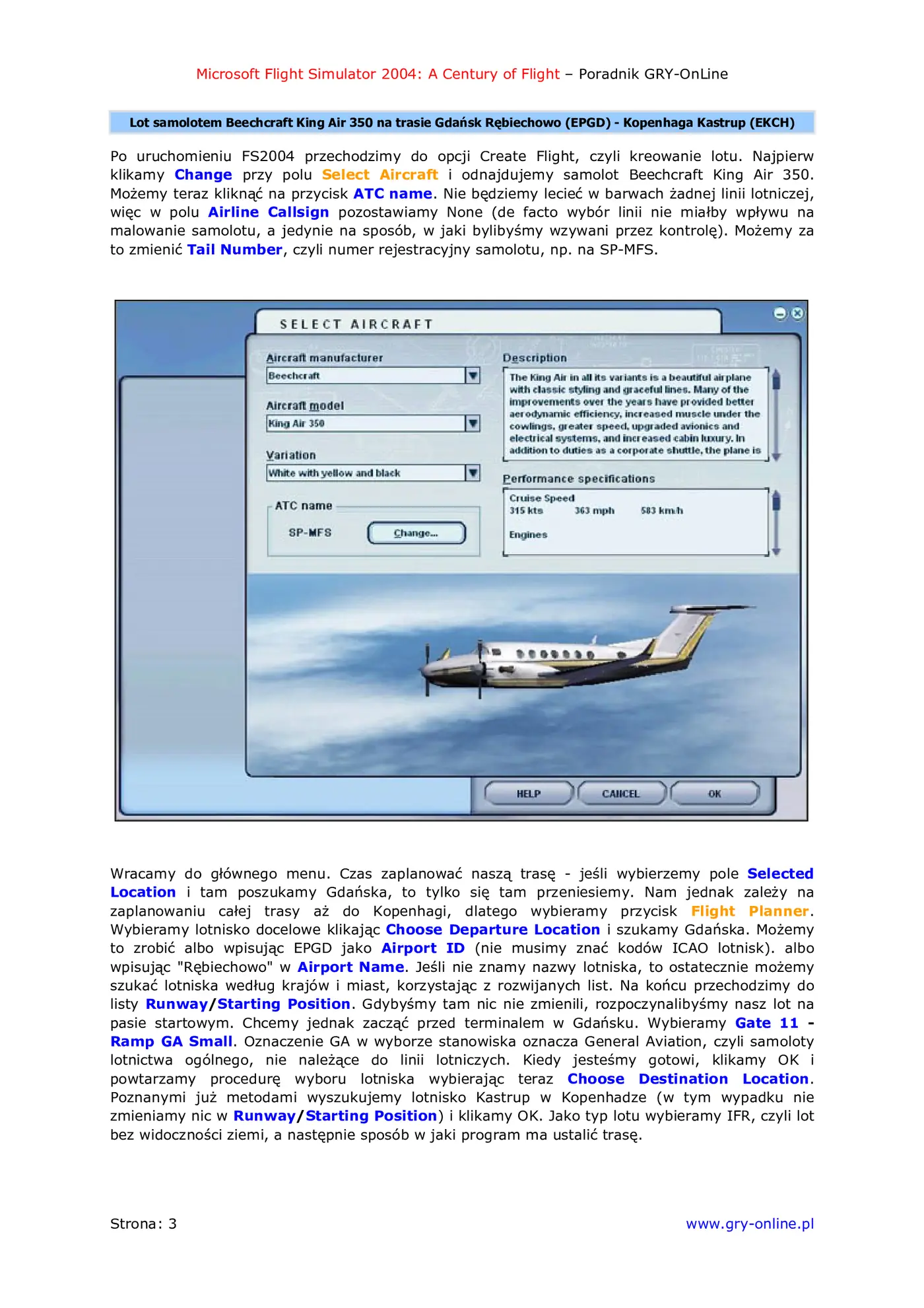 Fragment „Microsoft Flight Simulator 2004: A Century of Flight - poradnik do gry” — strona 4 z 8