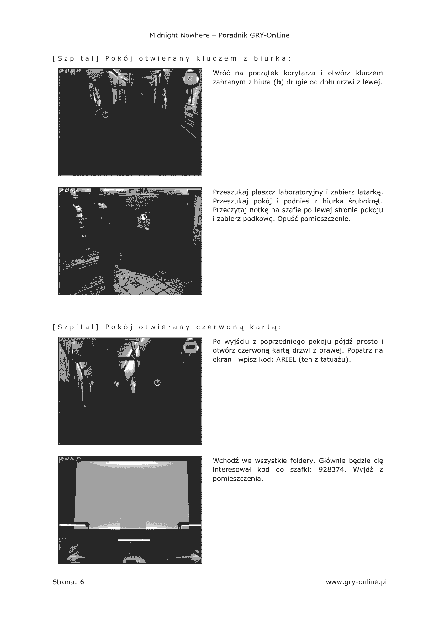 Fragment „Midnight Nowhere - poradnik do gry” — strona 7 z 8
