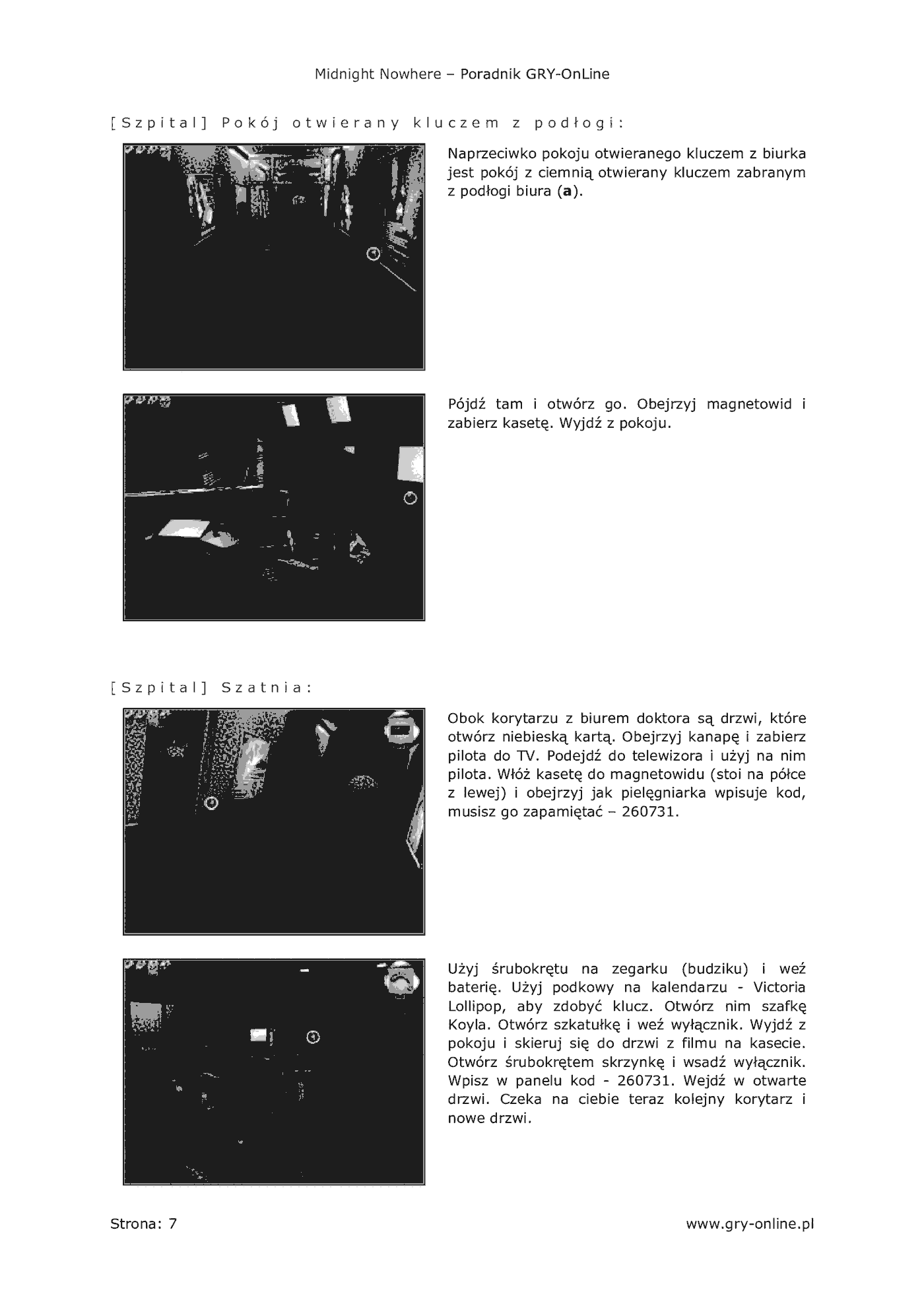 Fragment „Midnight Nowhere - poradnik do gry” — strona 8 z 8