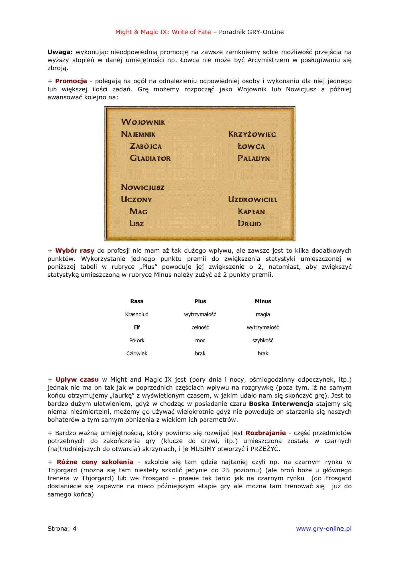 Fragment „Might Magic IX: Writ of Fate - poradnik do gry” — strona 5 z 8