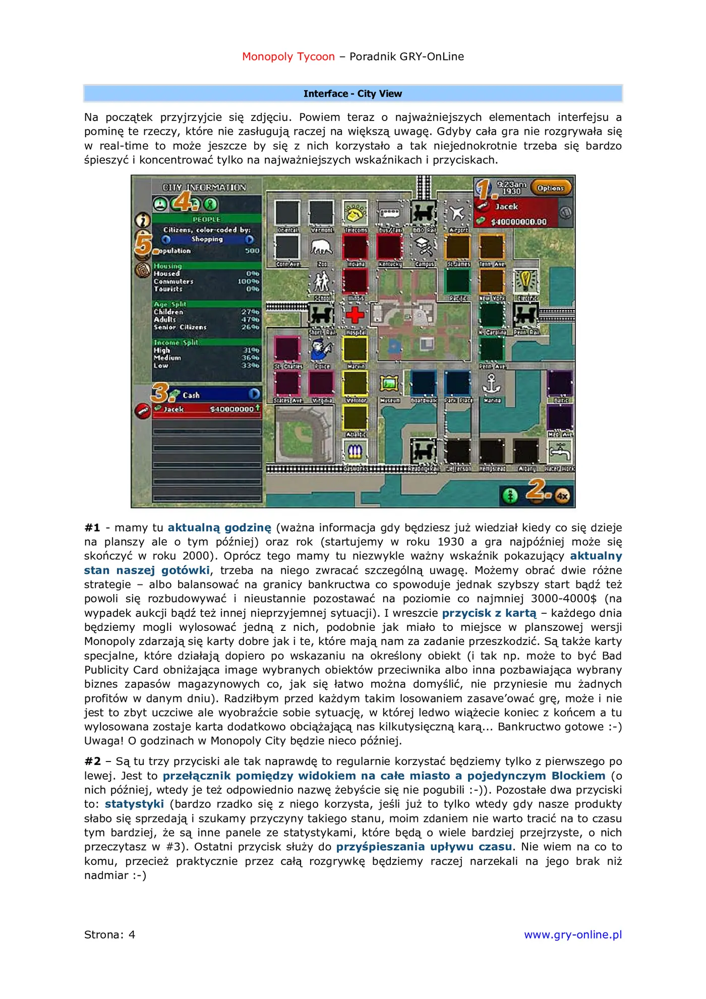 Fragment „Monopoly Tycoon - poradnik do gry” — strona 5 z 8