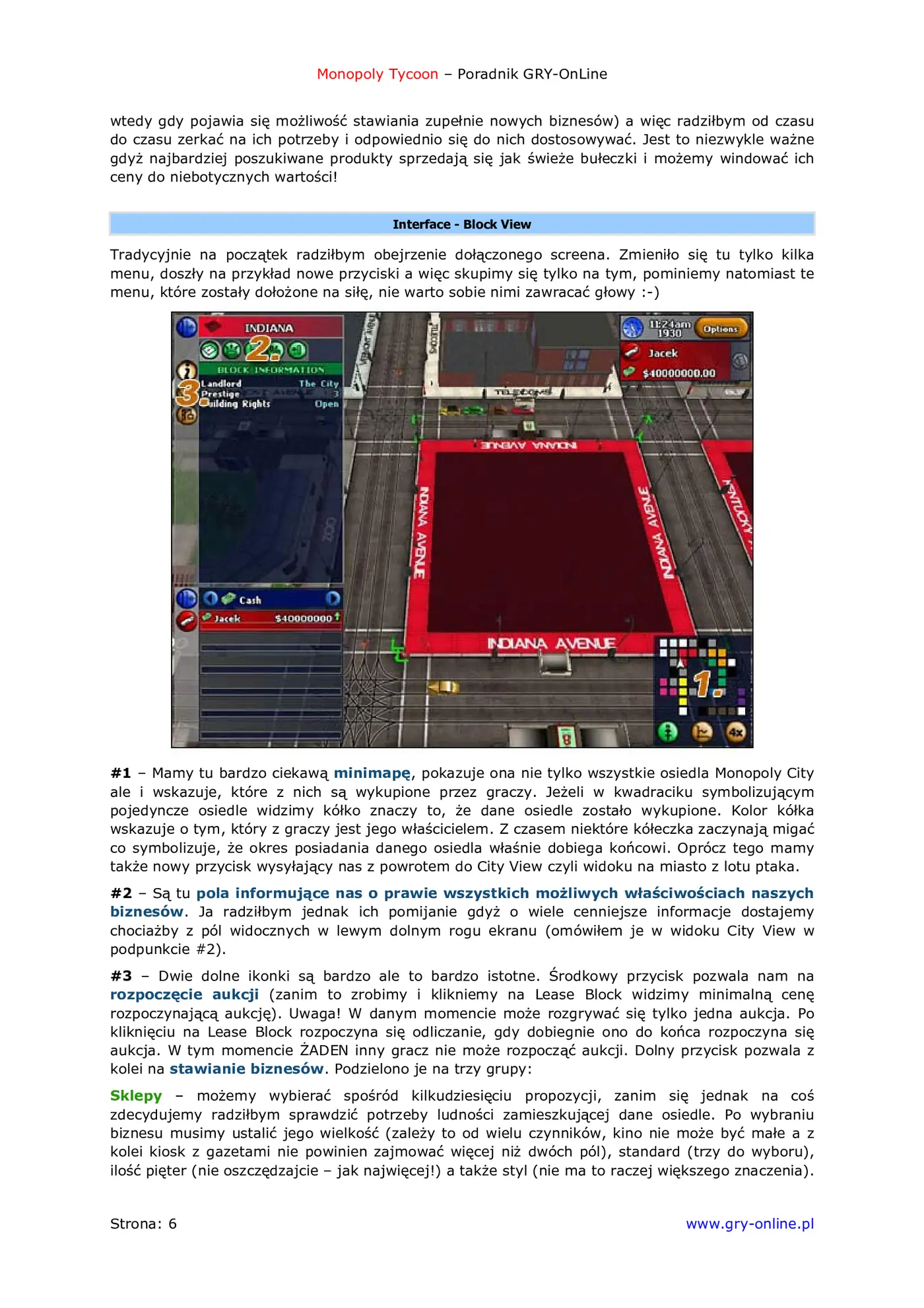Fragment „Monopoly Tycoon - poradnik do gry” — strona 7 z 8