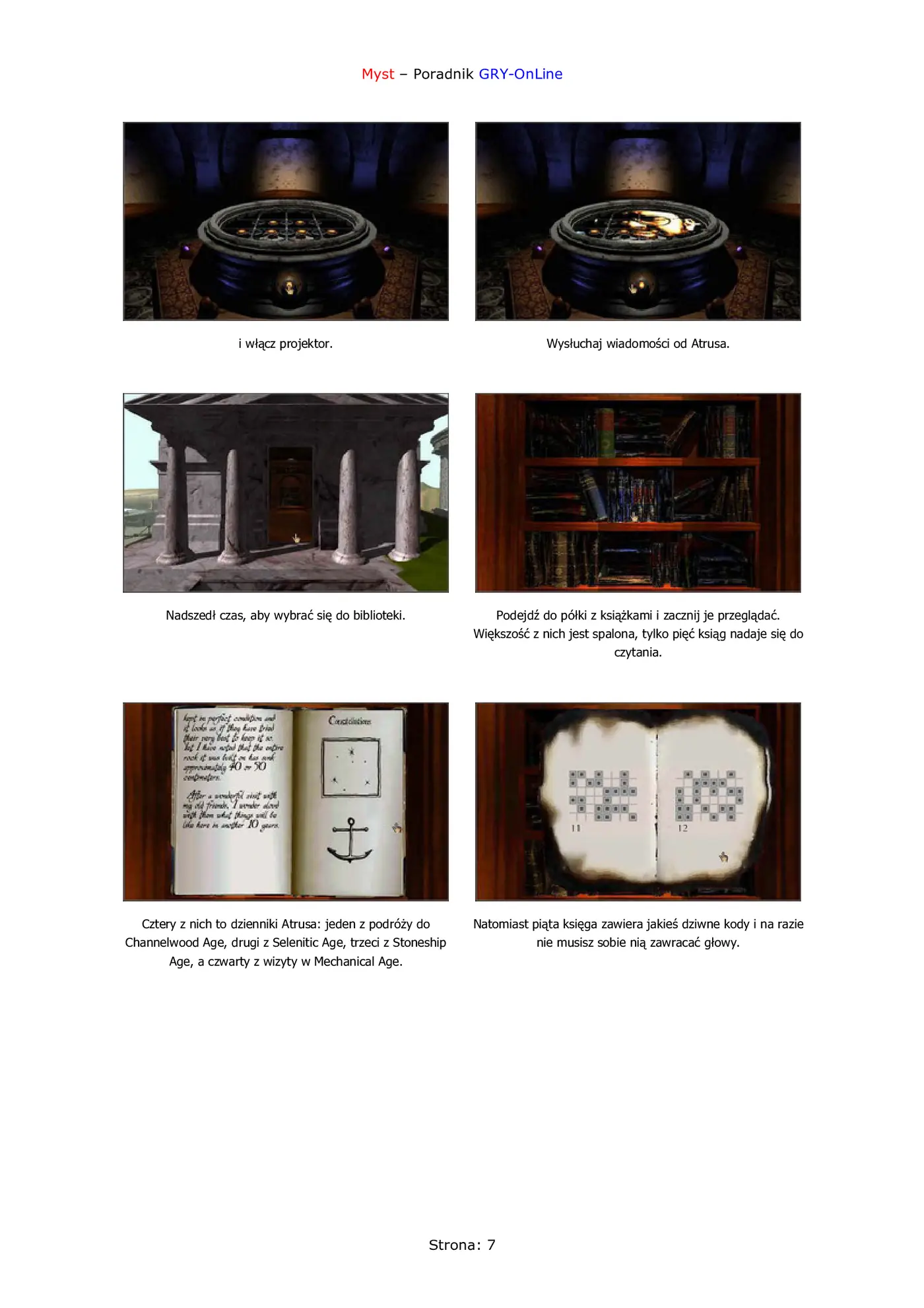 Fragment „Myst - poradnik do gry” — strona 8 z 8