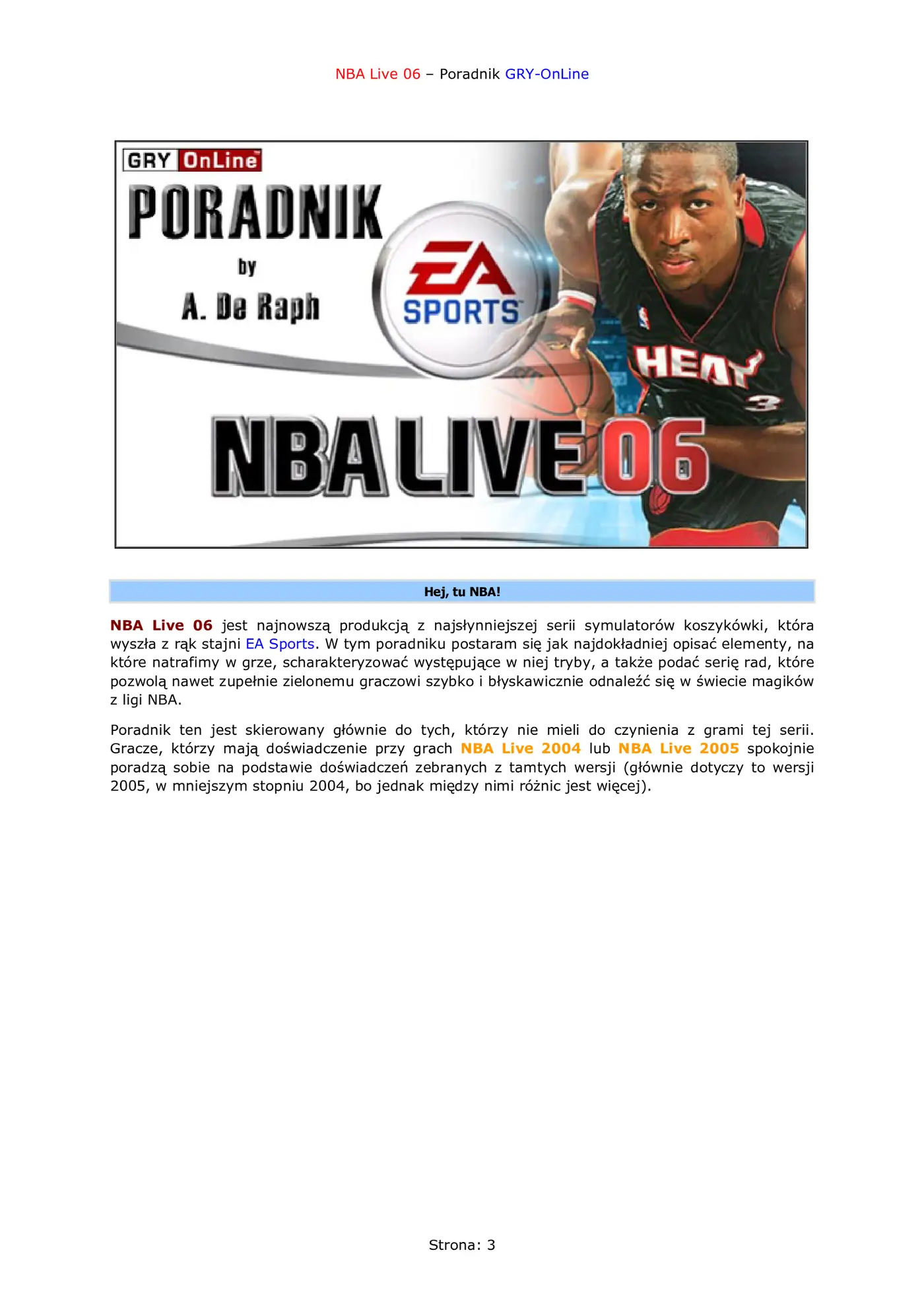 Fragment „NBA Live 06 - poradnik do gry” — strona 4 z 8
