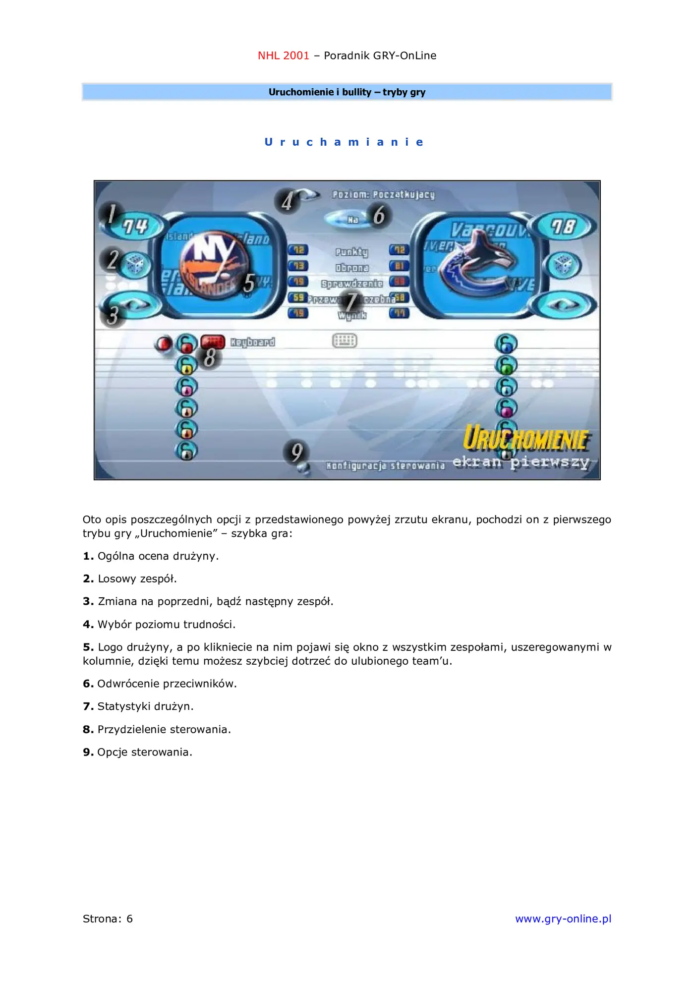 Fragment „NHL 2001 - poradnik do gry” — strona 7 z 8