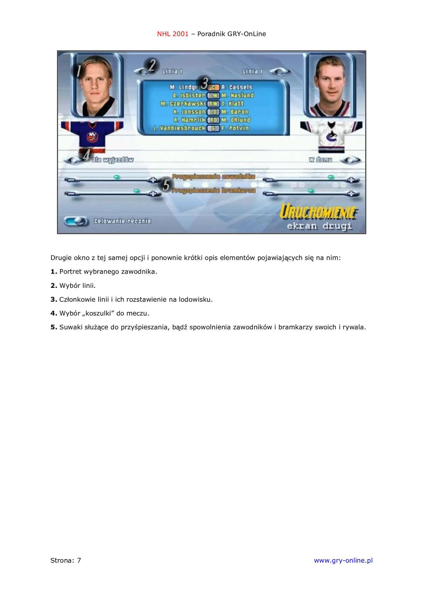 Fragment „NHL 2001 - poradnik do gry” — strona 8 z 8