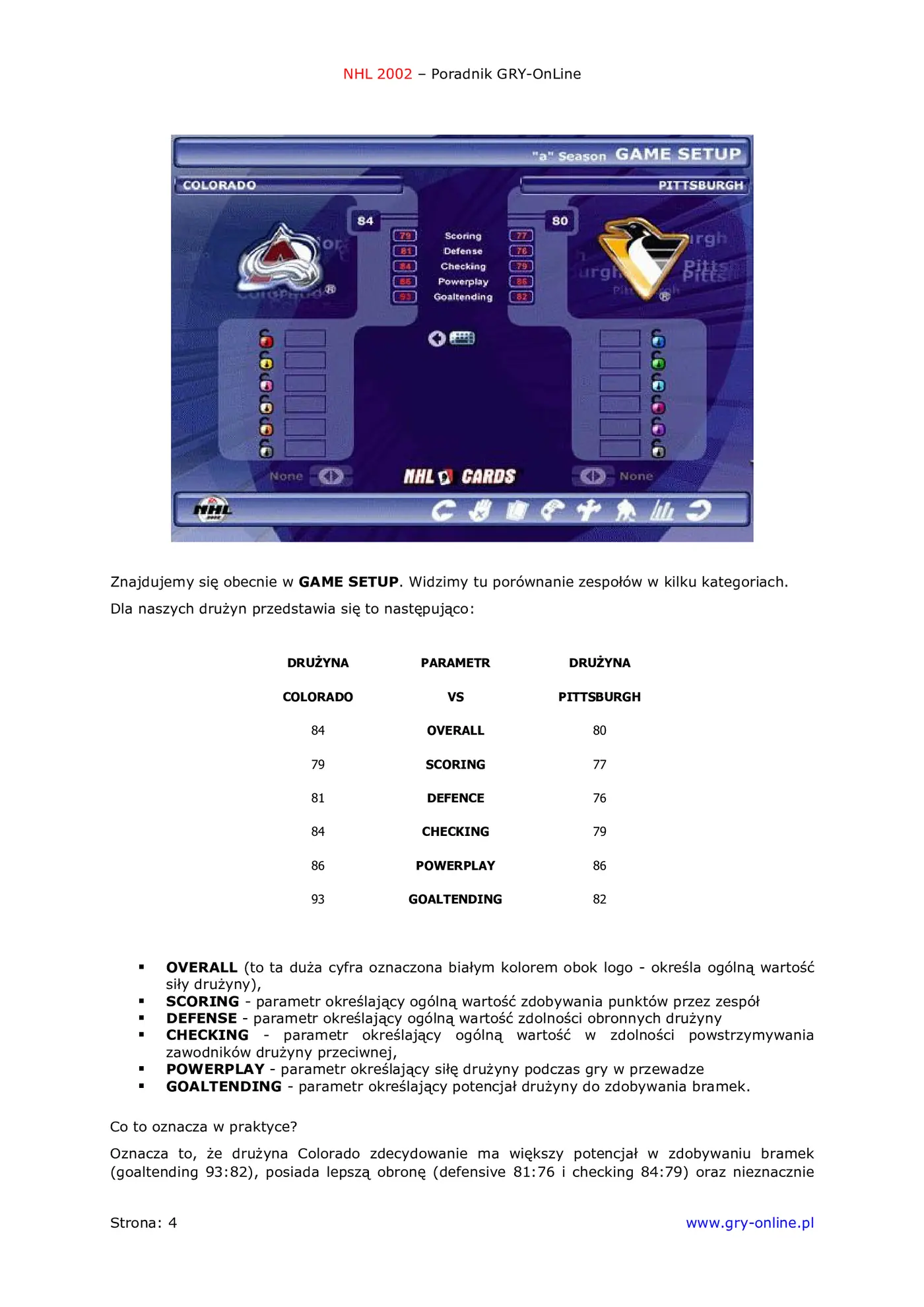 Fragment „NHL 2002 - poradnik do gry” — strona 5 z 8