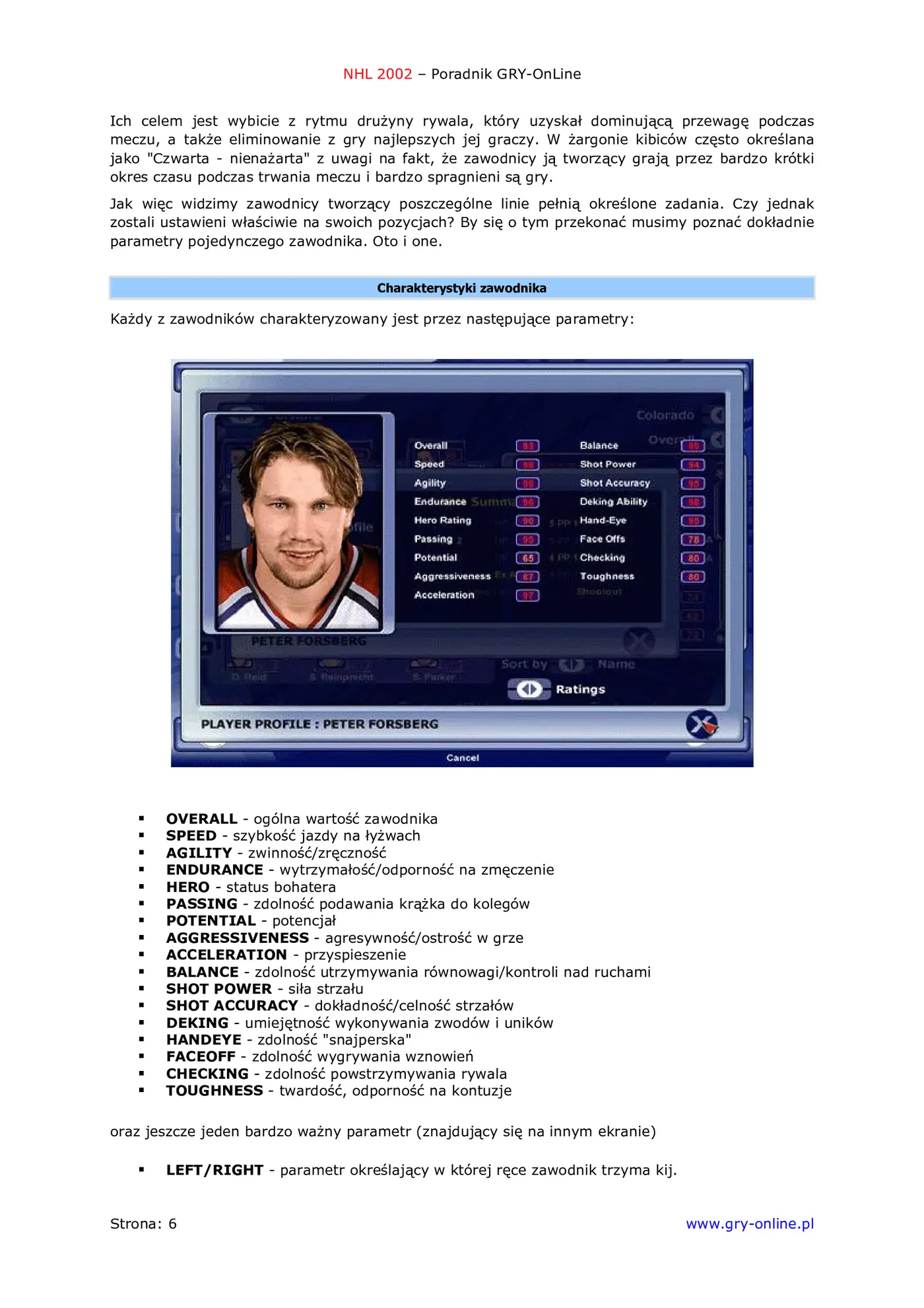 Fragment „NHL 2002 - poradnik do gry” — strona 7 z 8