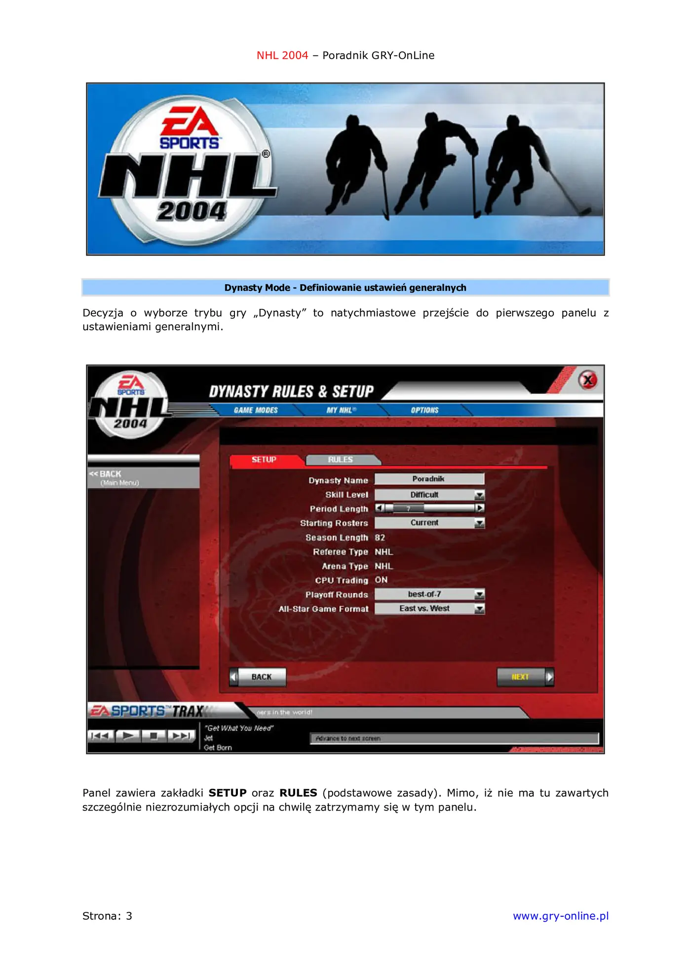 Fragment „NHL 2004 - poradnik do gry” — strona 4 z 8