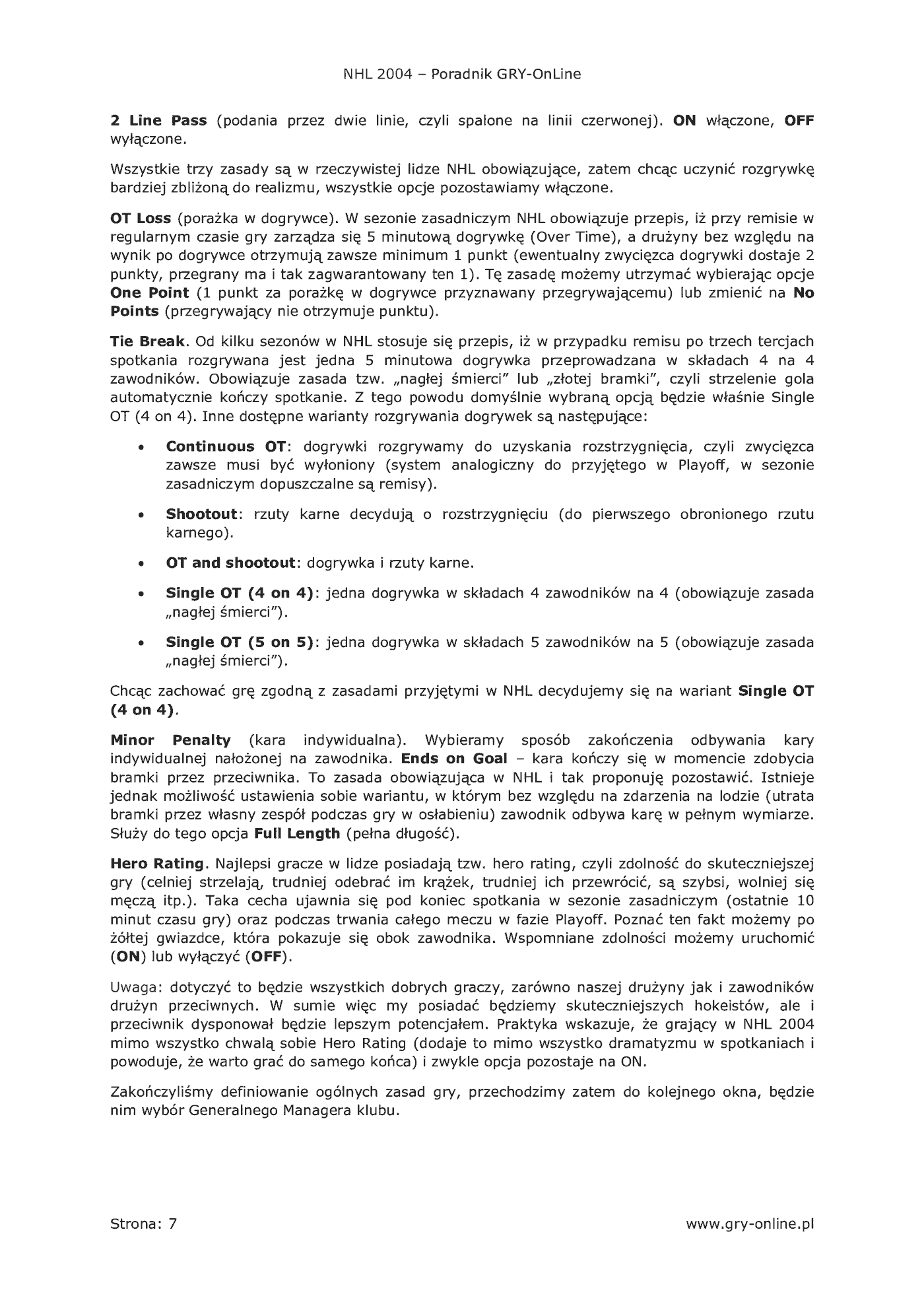 Fragment „NHL 2004 - poradnik do gry” — strona 8 z 8