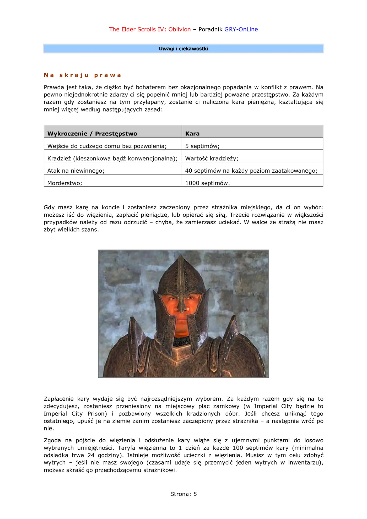 Fragment „Oblivion - atlas świata - poradnik do gry” — strona 6 z 8