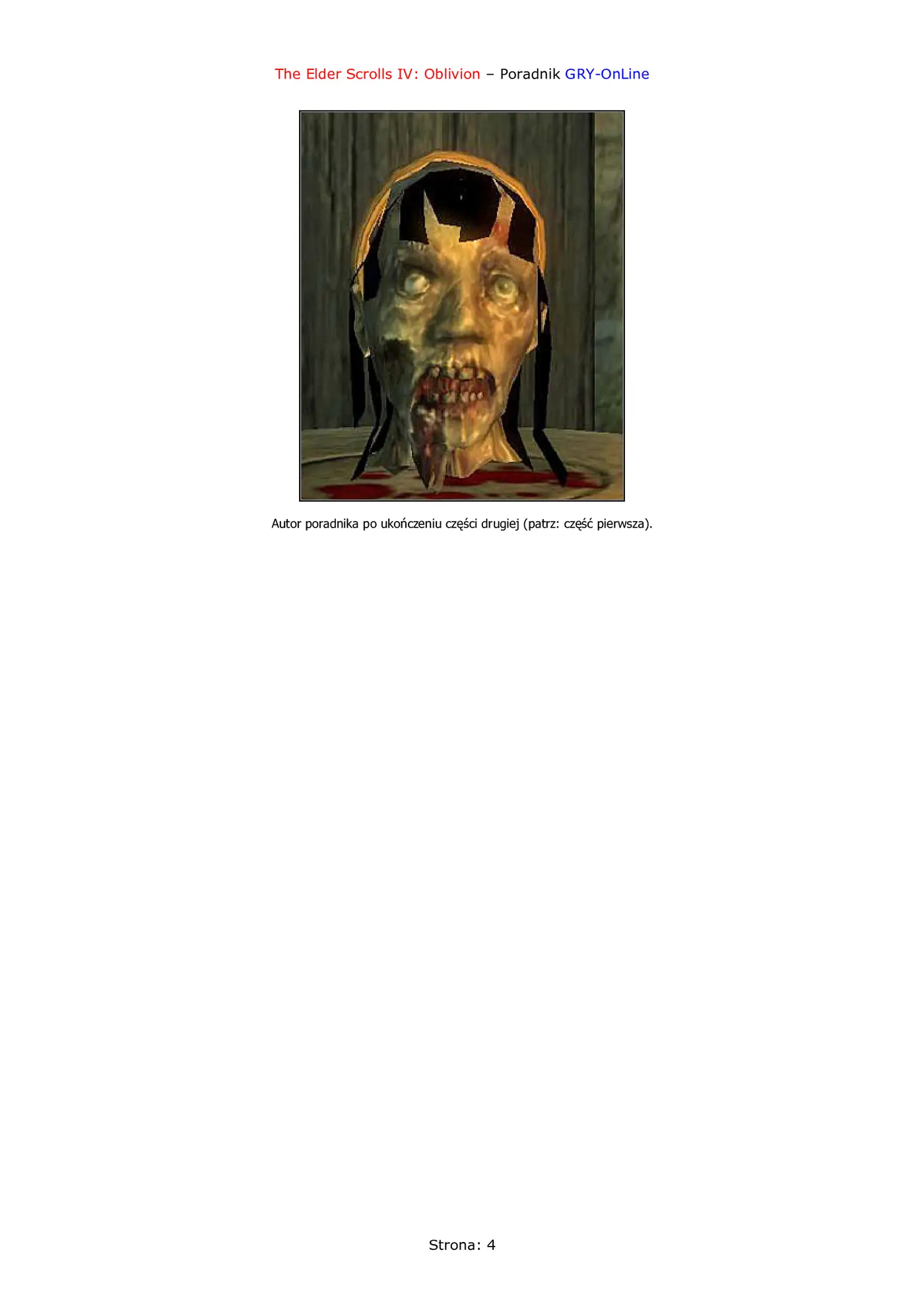 Fragment „Oblivion - zadania gildii - poradnik do gry” — strona 5 z 8