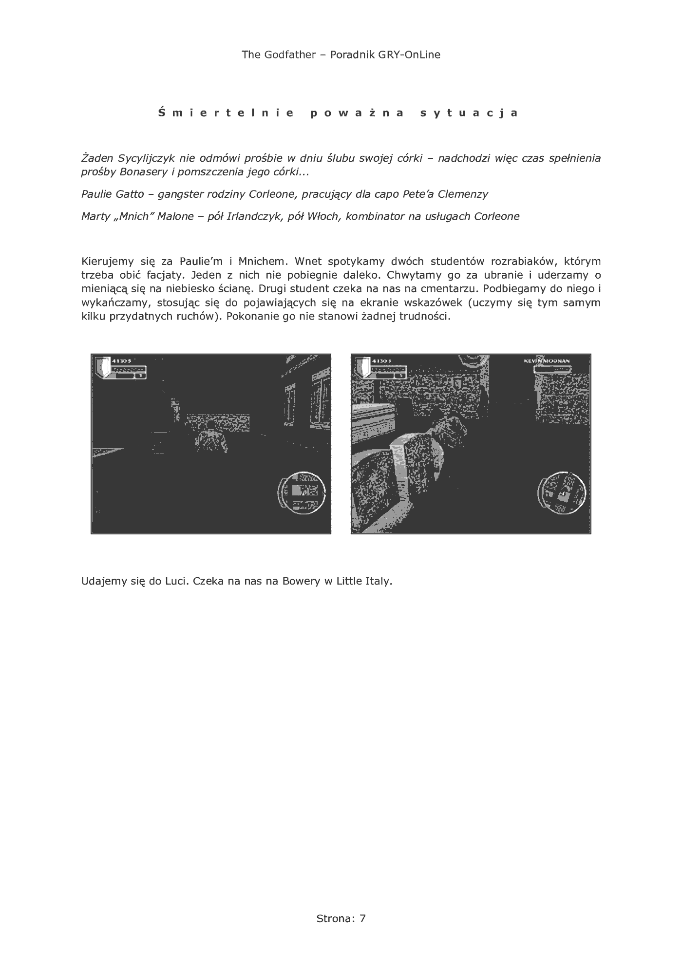 Fragment „Ojciec chrzestny - poradnik do gry” — strona 8 z 8