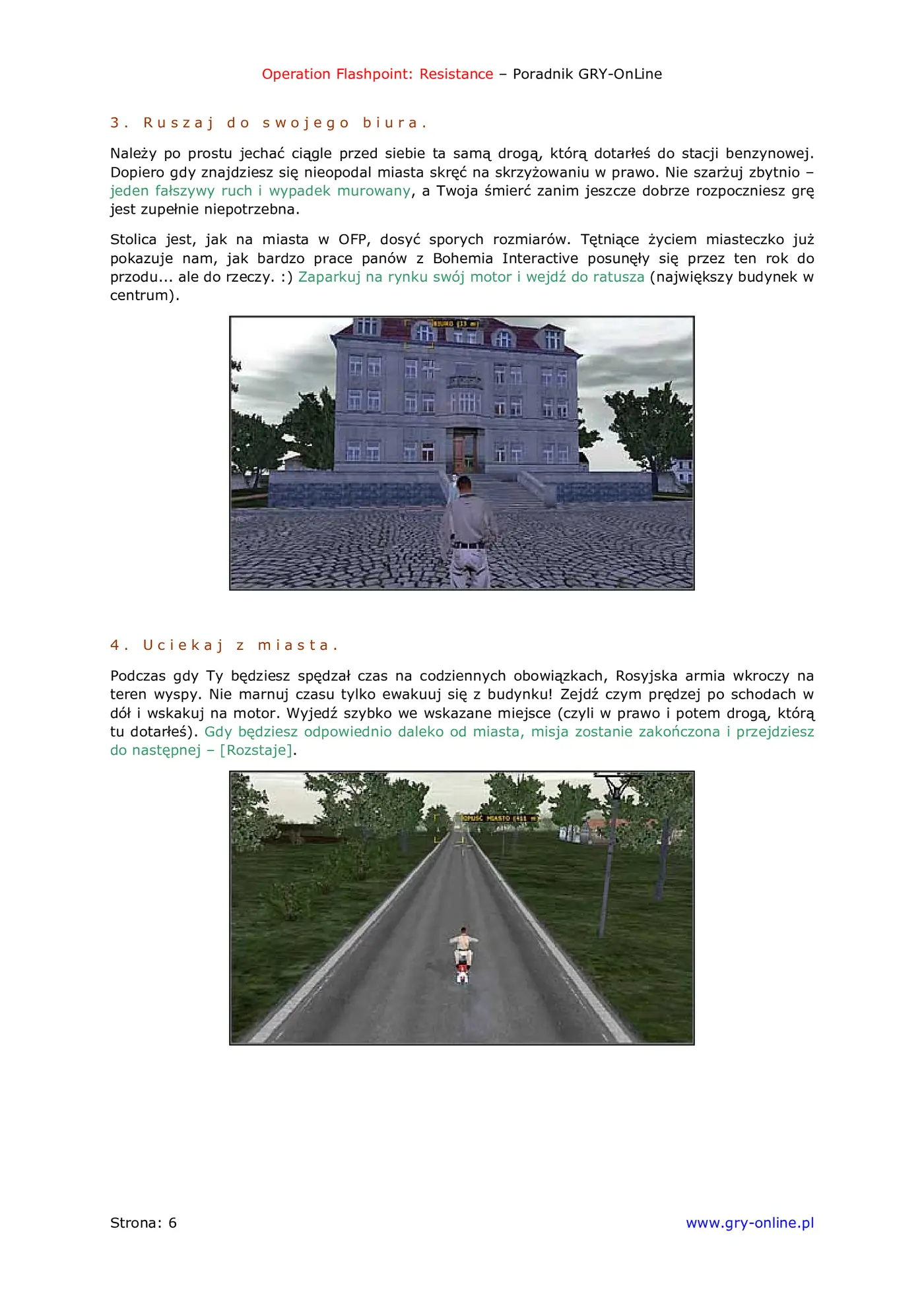 Fragment „Operation Flashpoint: Resistance - poradnik do gry” — strona 7 z 8