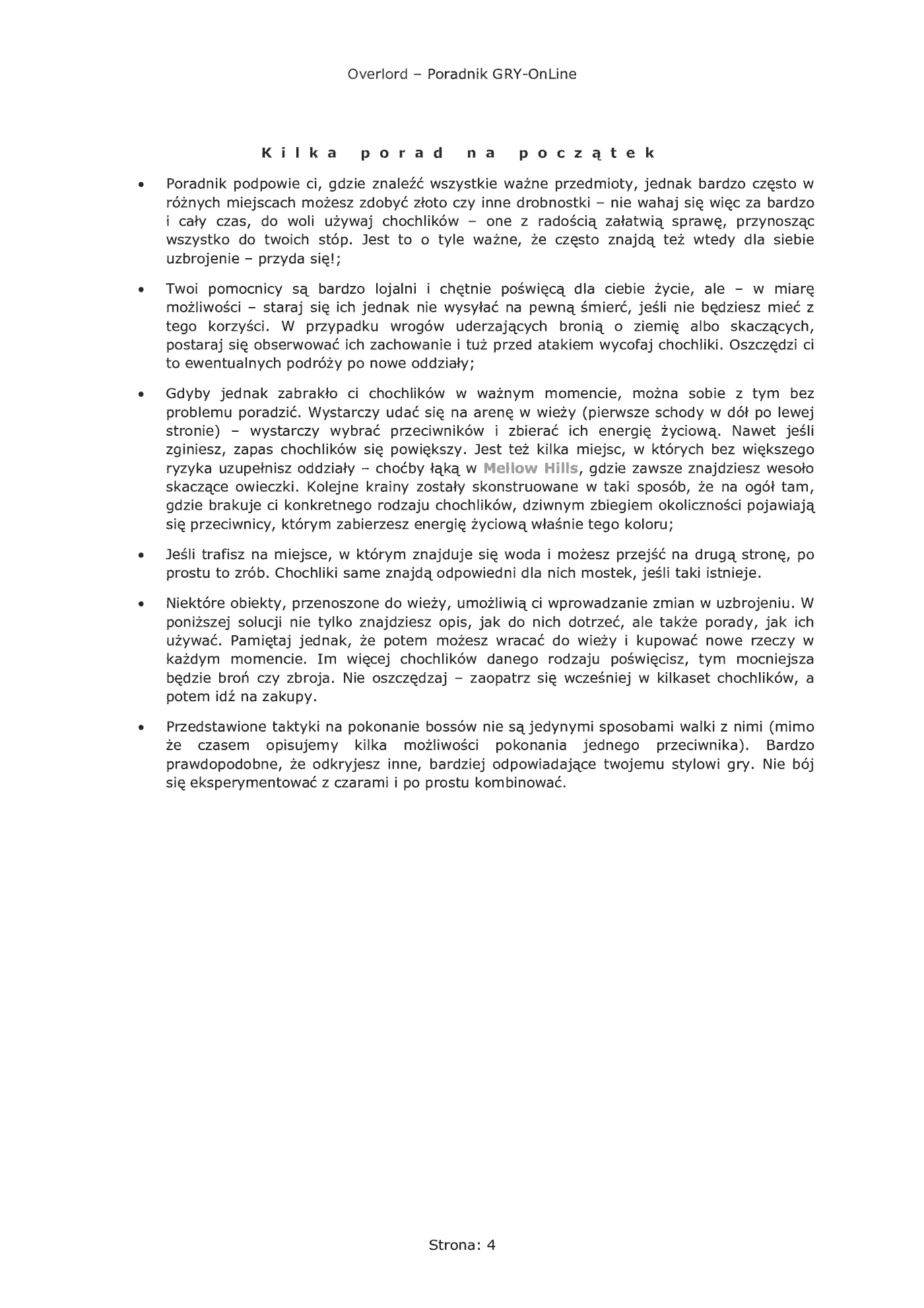 Fragment „Overlord - poradnik do gry” — strona 5 z 8
